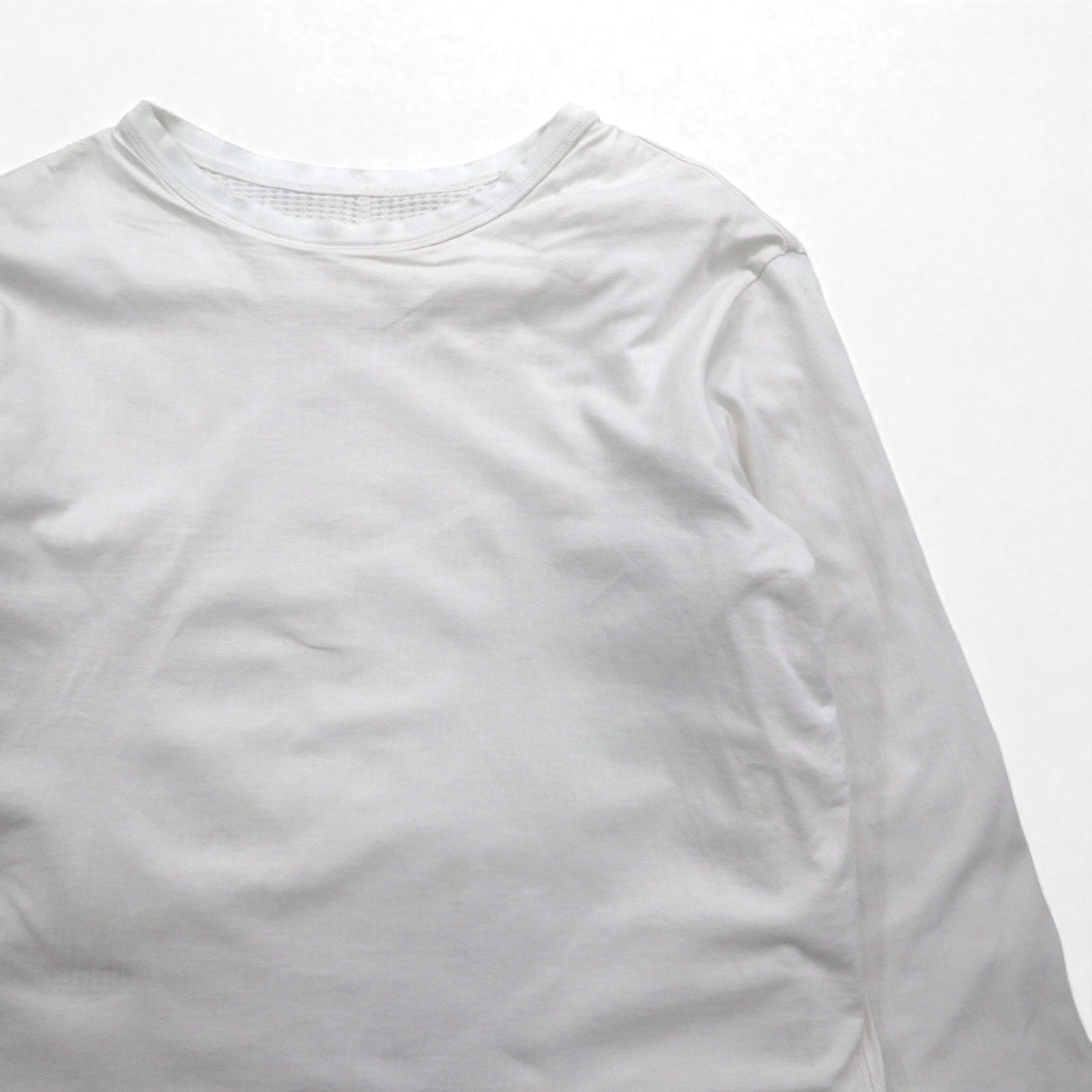 FACETASM T-shirt maniche lunghe termico a strati XL bianco cotone BQ-SW-U03 Made in Japan