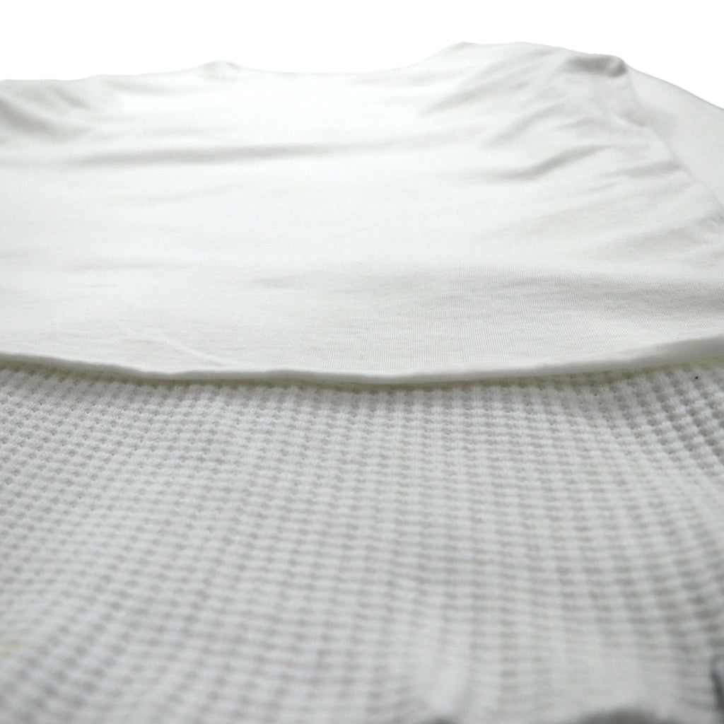 FACETASM T-shirt maniche lunghe termico a strati XL bianco cotone BQ-SW-U03 Made in Japan