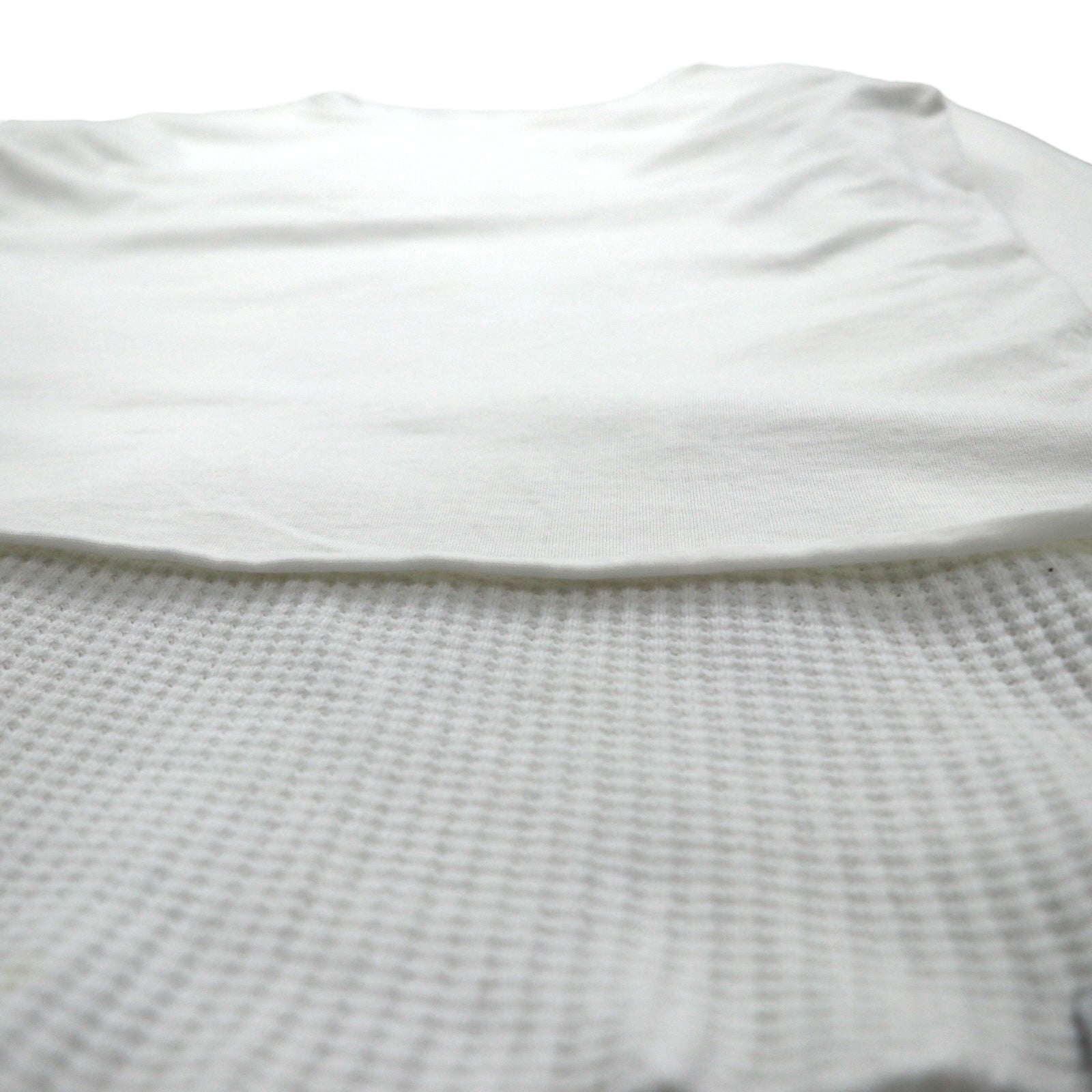 FACETASM T-shirt maniche lunghe termico a strati XL bianco cotone BQ-SW-U03 Made in Japan