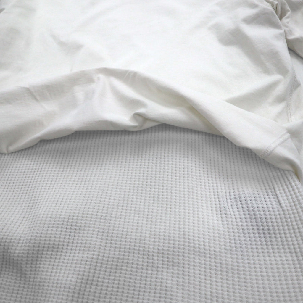 FACETASM T-shirt maniche lunghe termico a strati XL bianco cotone BQ-SW-U03 Made in Japan