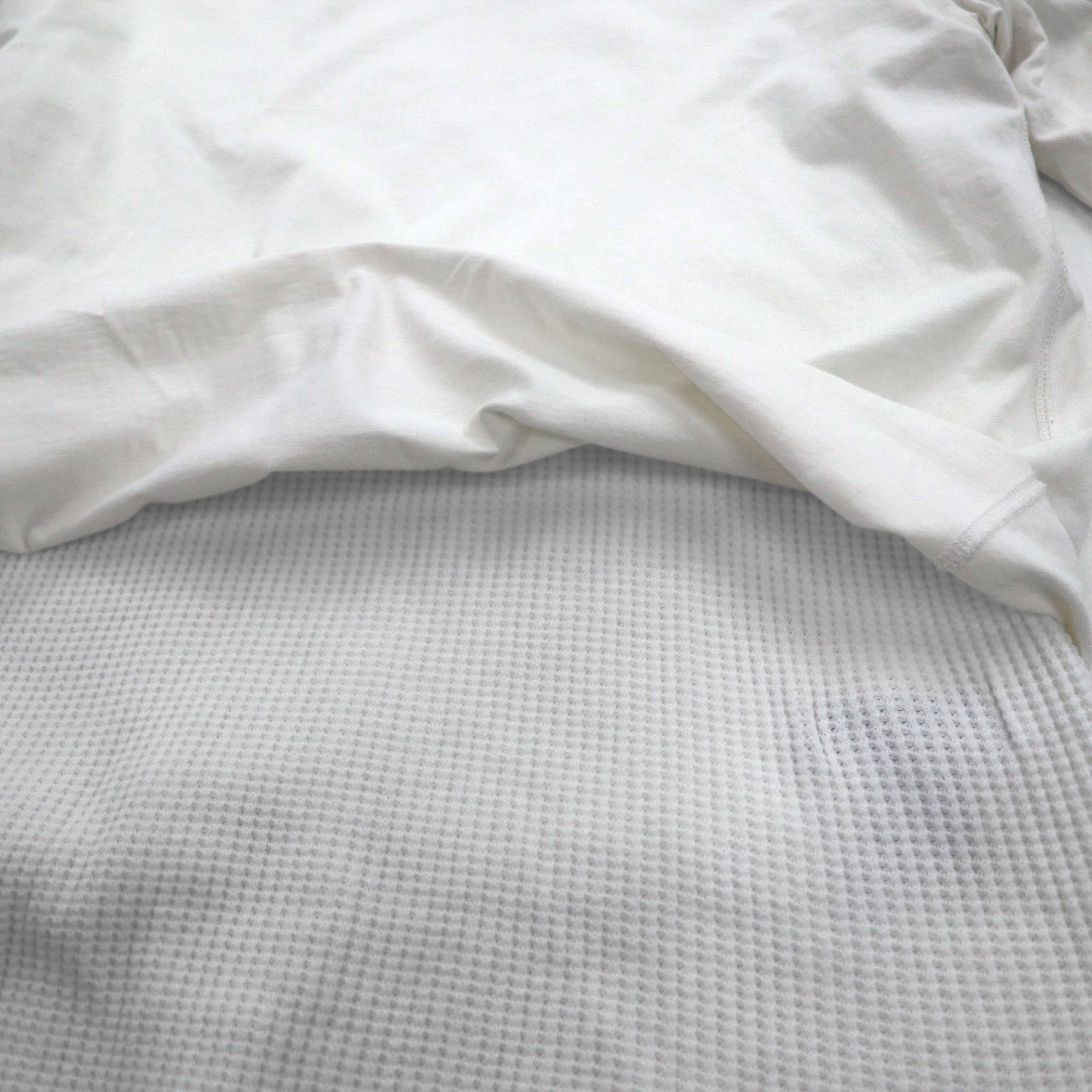 FACETASM T-shirt maniche lunghe termico a strati XL bianco cotone BQ-SW-U03 Made in Japan