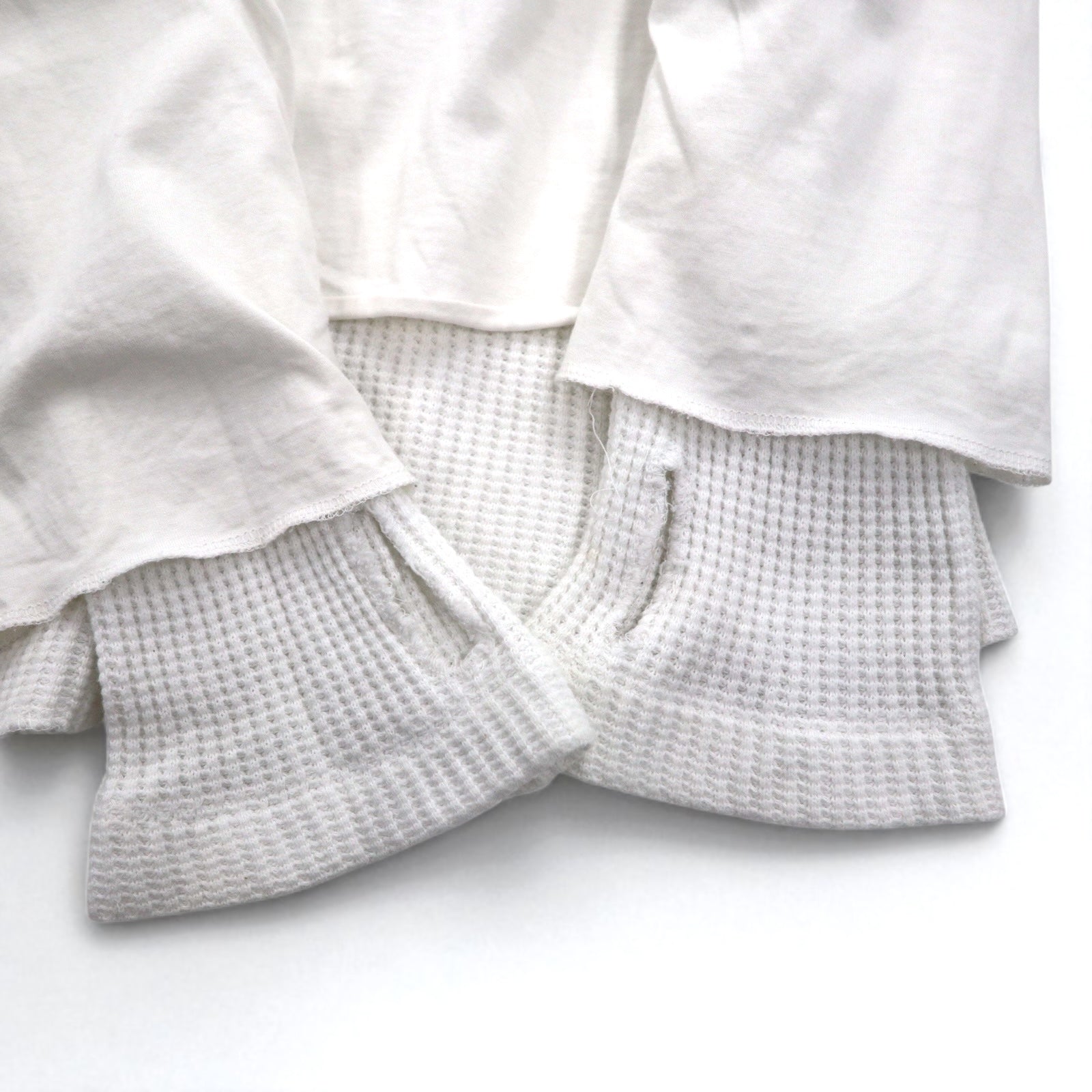 FACETASM T-shirt maniche lunghe termico a strati XL bianco cotone BQ-SW-U03 Made in Japan