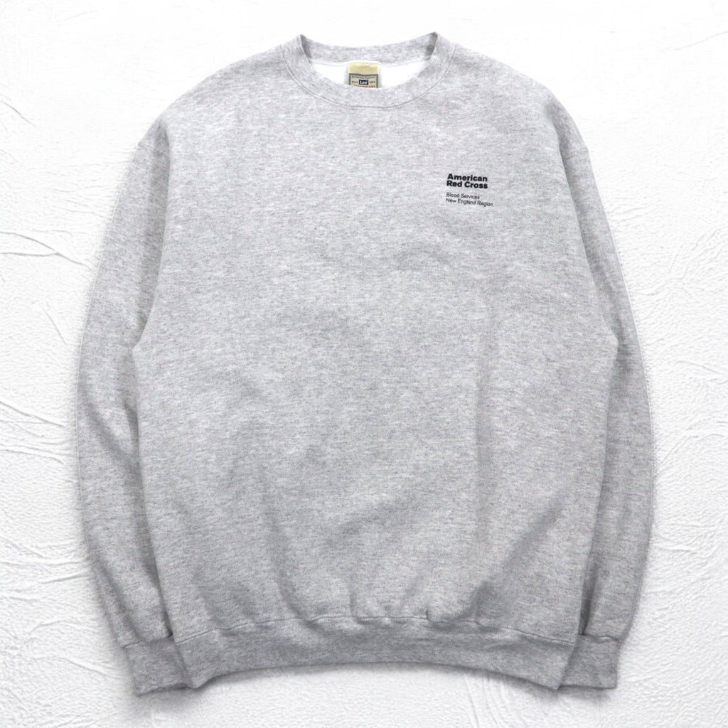 Lee 90年代 Ultraweight スウェット L グレー 裏起毛 US企業 赤十字 American Red Cross 刺繍 メキシコ製