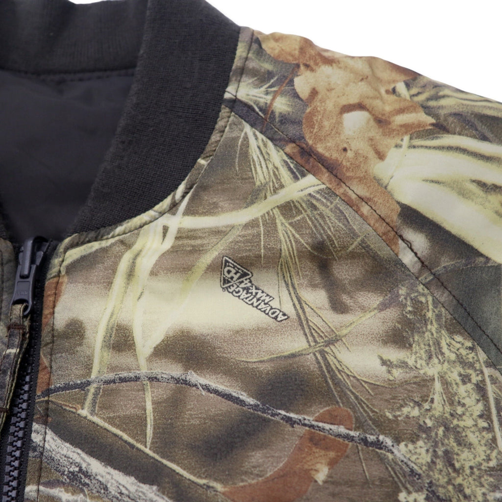 Cabela's Giacca volo MA-1 reversibile XL Kaki Marrone Real Tree Camo Nylon