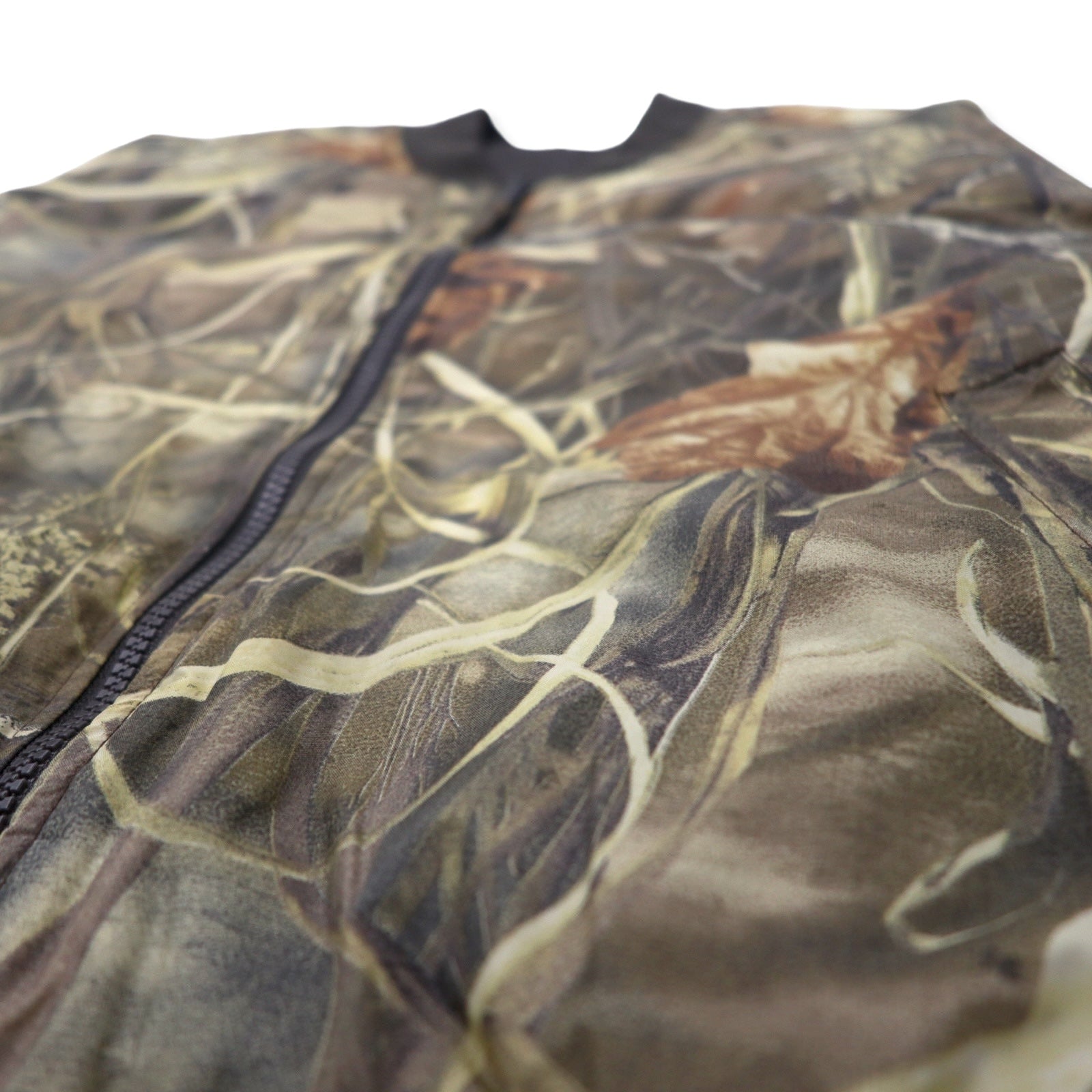 Cabela's Giacca volo MA-1 reversibile XL Kaki Marrone Real Tree Camo Nylon