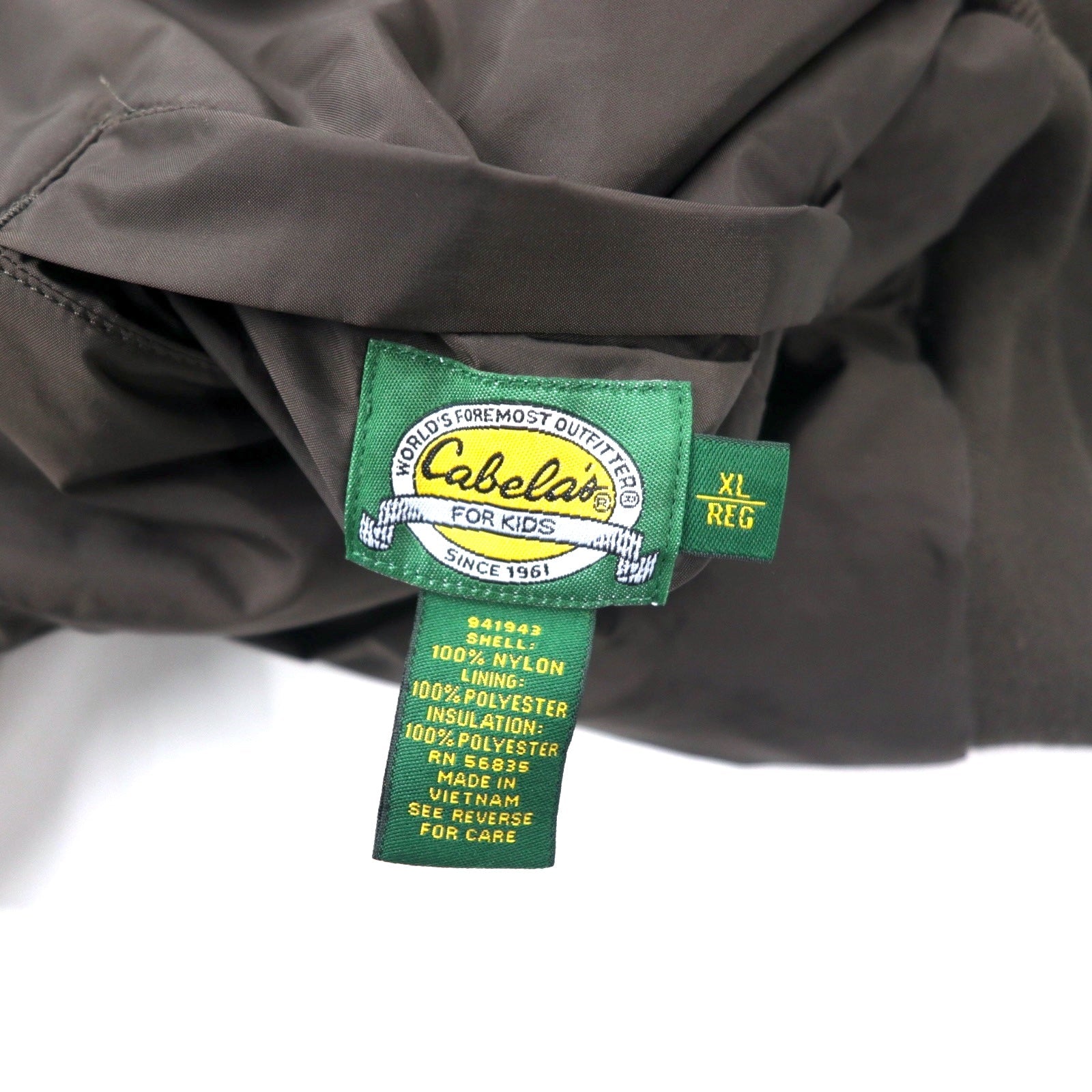 Cabela's Giacca volo MA-1 reversibile XL Kaki Marrone Real Tree Camo Nylon