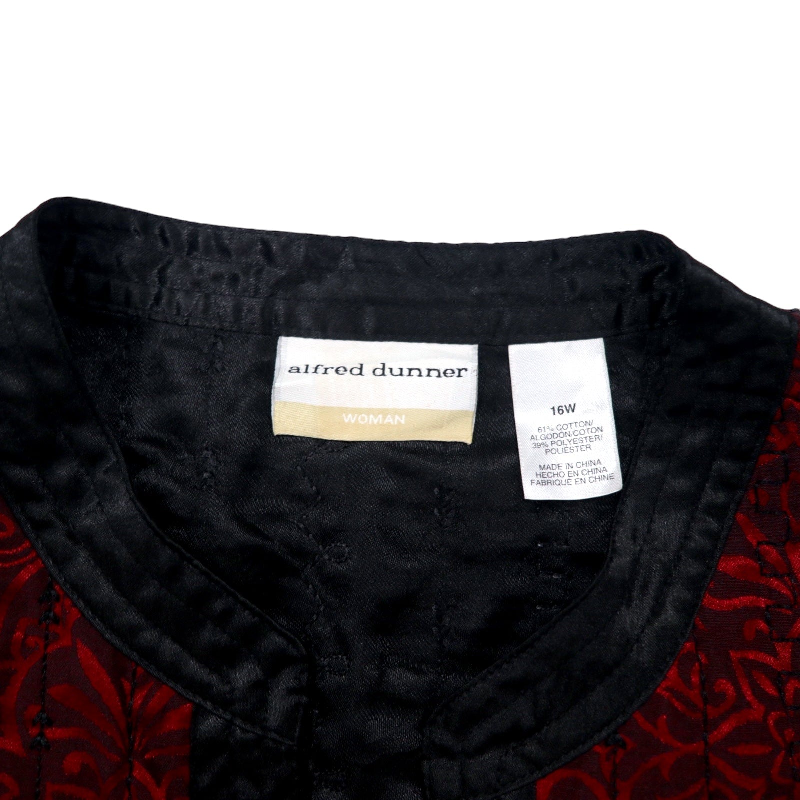alfred dunner giacca fantasia L bordeaux cotone poliestere floreale