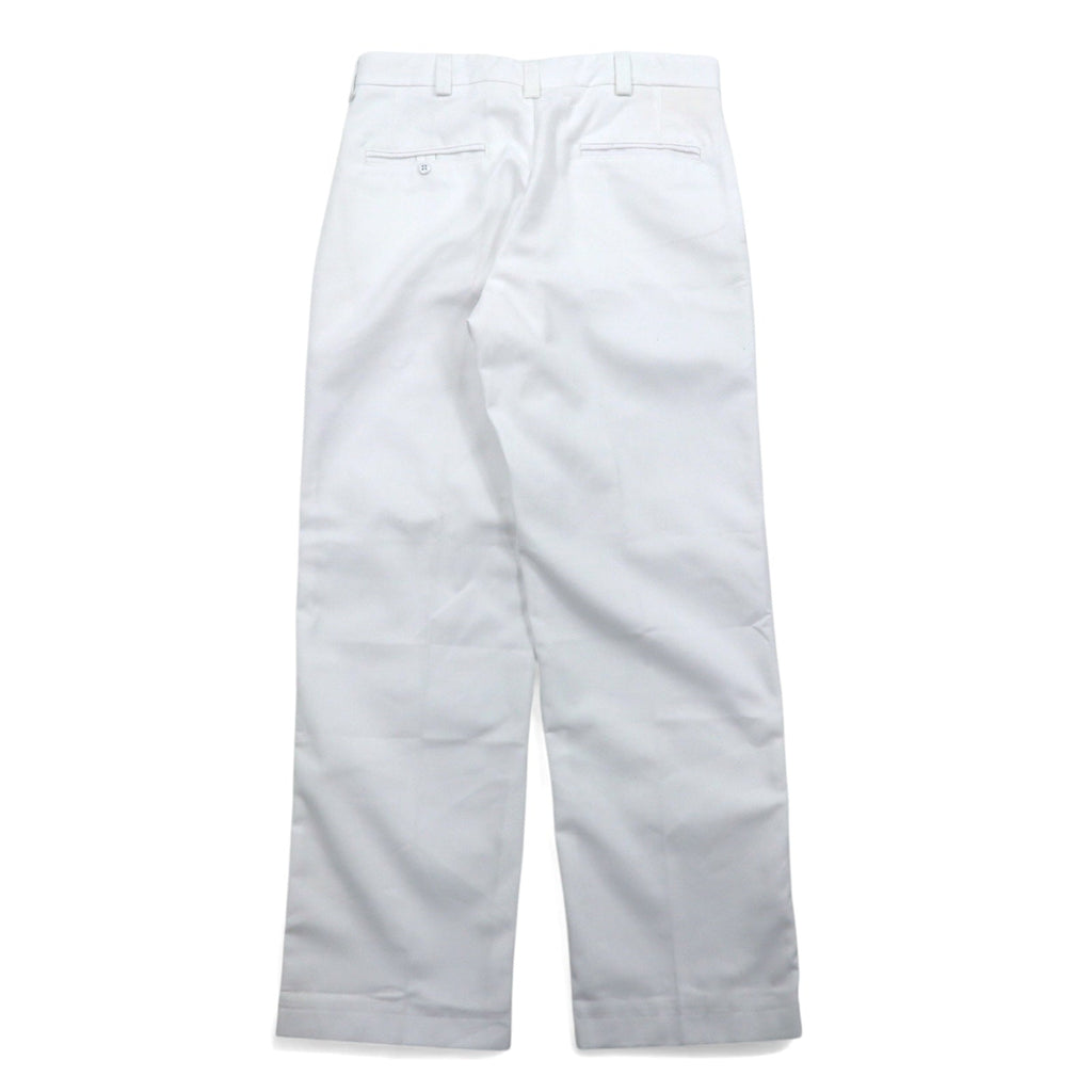 US ARMY Pantaloni militari Ospedalieri 32 Bianchi con piega centrale Militari UNICOR-TUCSON 8405-00-113-5418