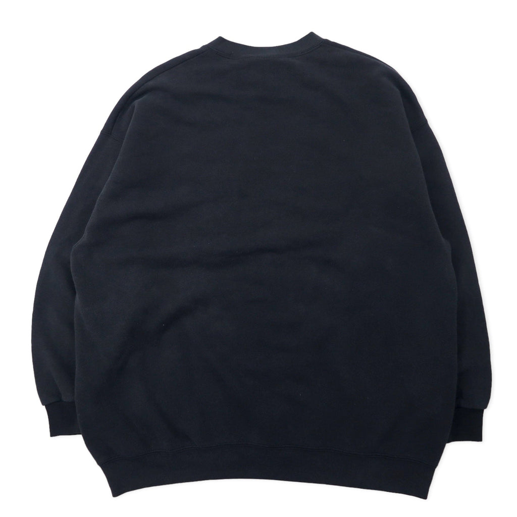B WEAR USA 90s ricamo college felpa XXL nero cotone OHIO STATE BUCKEYES taglia grande