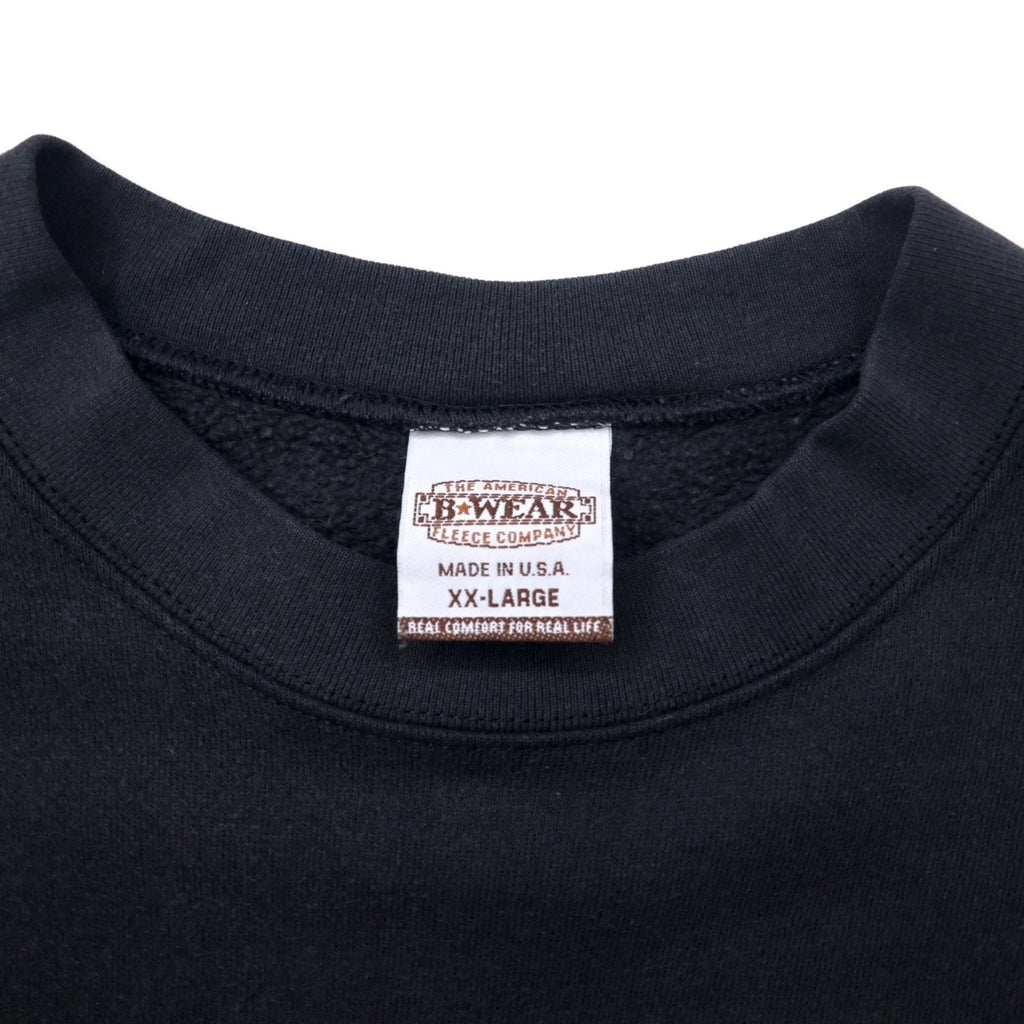B WEAR USA 90s ricamo college felpa XXL nero cotone OHIO STATE BUCKEYES taglia grande
