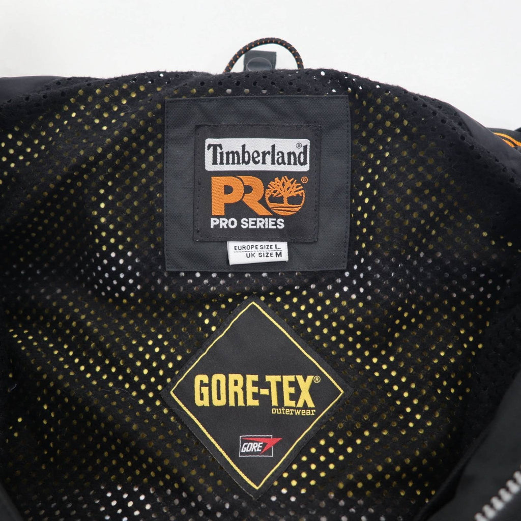 Timberland anni 2000 PRO SERIES Gore-Tex Giacca a Vento L Impermeabile Doppia Cerniera Zip-in-Zip Cappuccio Rimovibile