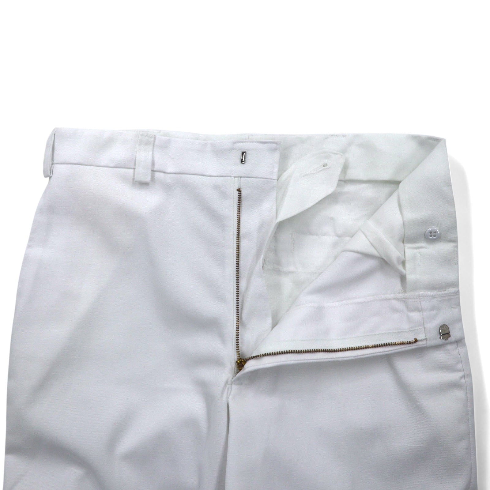US ARMY Pantaloni militari Ospedalieri 32 Bianchi con piega centrale Militari UNICOR-TUCSON 8405-00-113-5418