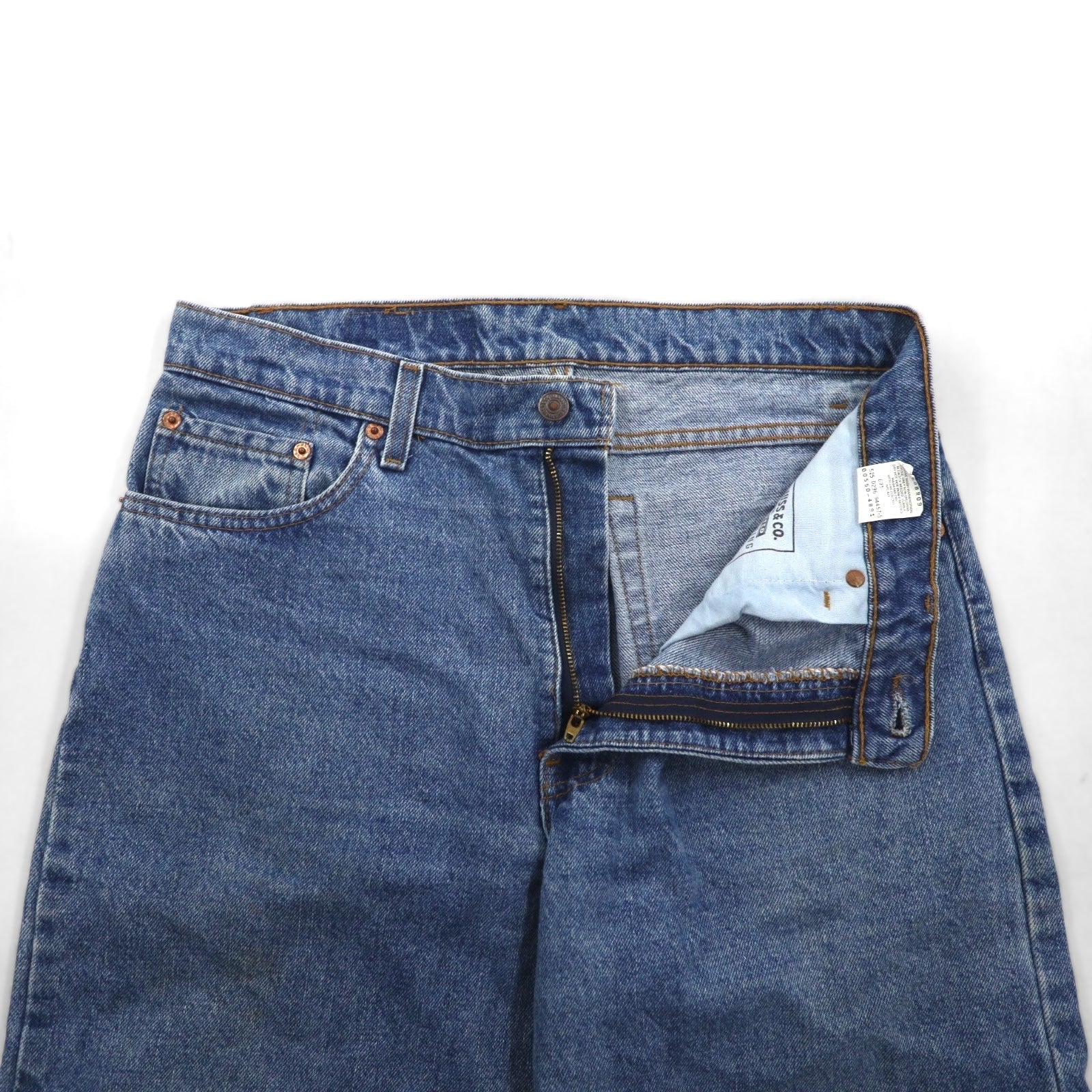Levi's 90年代 USA製 550 バギー リラックスフィット テーパード デニムパンツ ジーンズ L インディゴ 550 RELAXED FIT TAPERED LEG 00550-4891