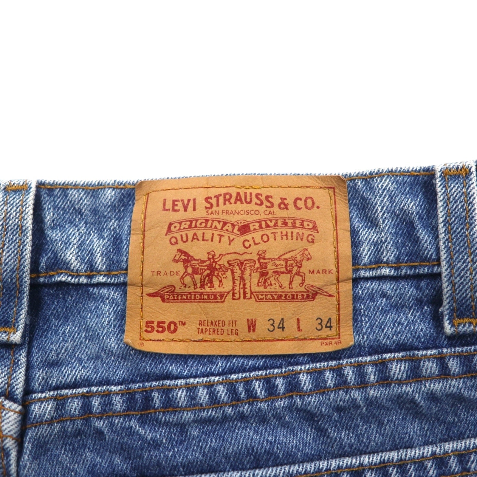 Levi's 90年代 USA製 550 バギー リラックスフィット テーパード デニムパンツ ジーンズ L インディゴ 550 RELAXED FIT TAPERED LEG 00550-4891