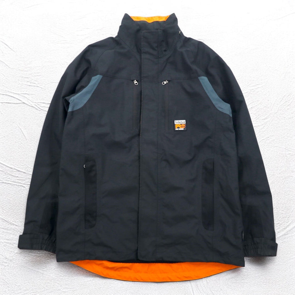 Timberland anni 2000 PRO SERIES Gore-Tex Giacca a Vento L Impermeabile Doppia Cerniera Zip-in-Zip Cappuccio Rimovibile