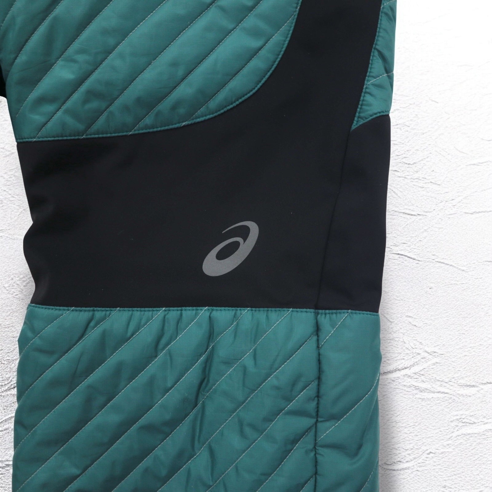 Kiko Kostadinov × Asics Pantaloni trapuntati isolanti M Verde 19AW INSULATION PANTS Nuovo