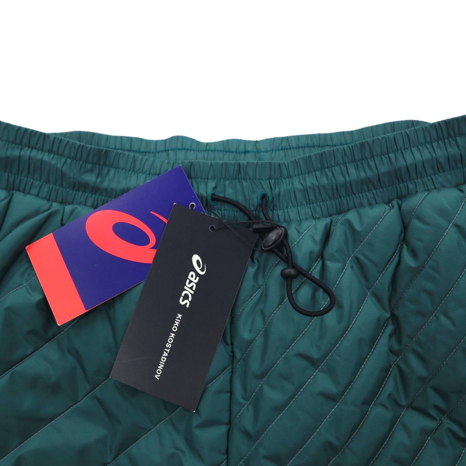 Kiko Kostadinov × Asics Pantaloni trapuntati isolanti M Verde 19AW INSULATION PANTS Nuovo