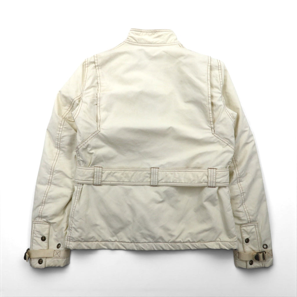 Ralph Lauren 90年代 モーターサイクルジャケット ライダースジャケット M ホワイト ナイロン 中綿 PRIMALOFT