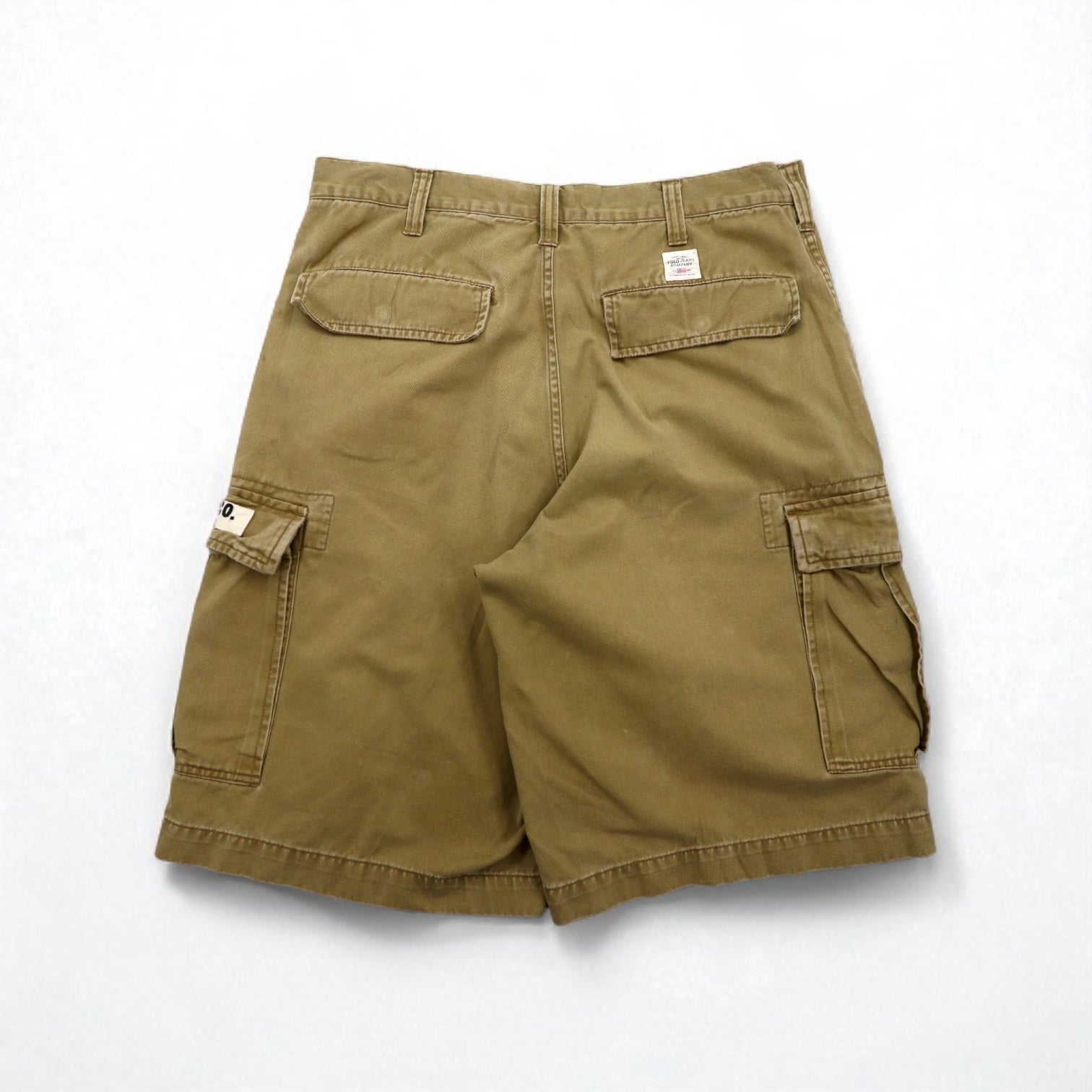 POLO JEANS COMPANY RALPH LAUREN バギー ショート カーゴパンツ ハーフパンツ L ベージュ コットン