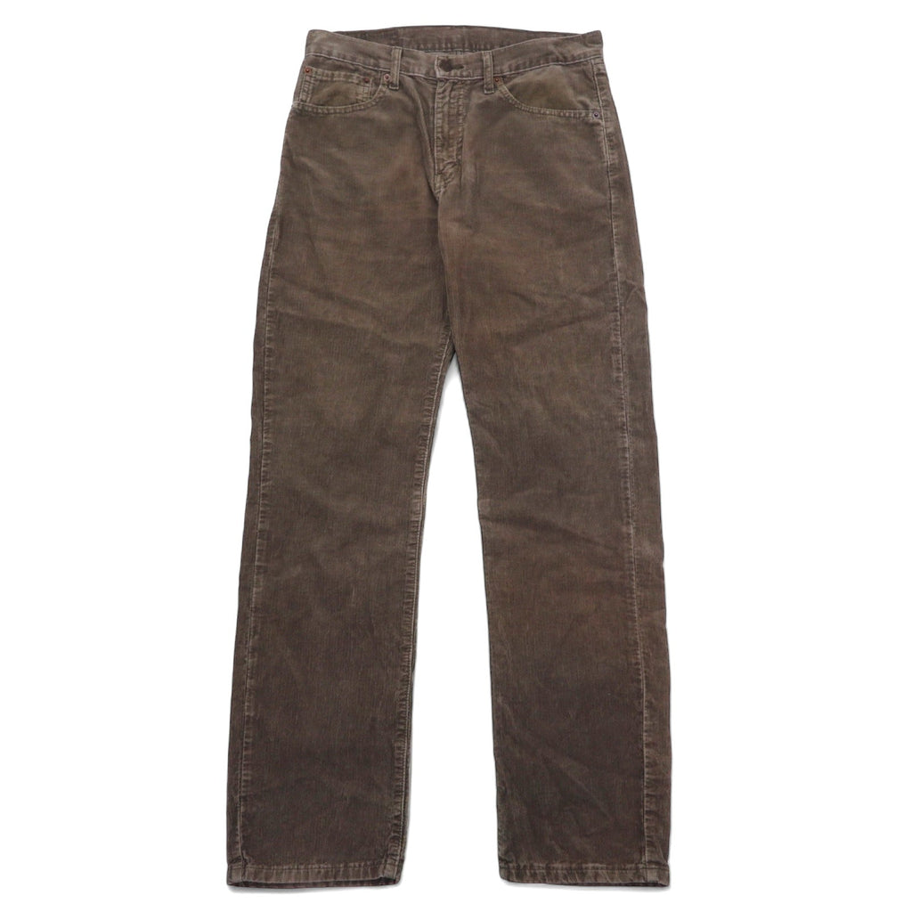 Levi's Euro Levis 751 Pantaloni in Velluto a Coste 32 Grigio Cotone Chiusura Lampo 751-8415 Made in Turchia