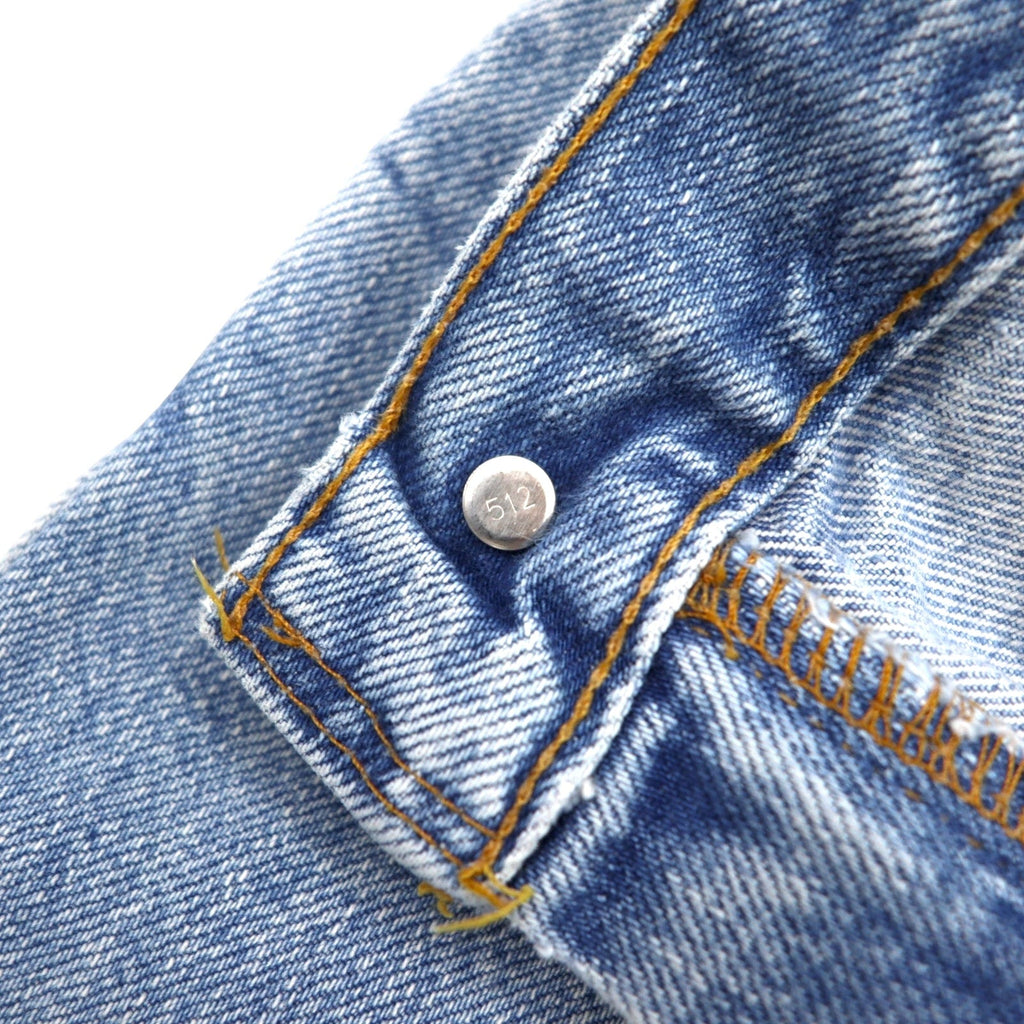 Levi's Made in USA anni '00 505 Jeans lavaggio ghiaccio 34 Blu Cotone Chiusura con cerniera REGULAR FIT GAMBA DRITTA 505-4834