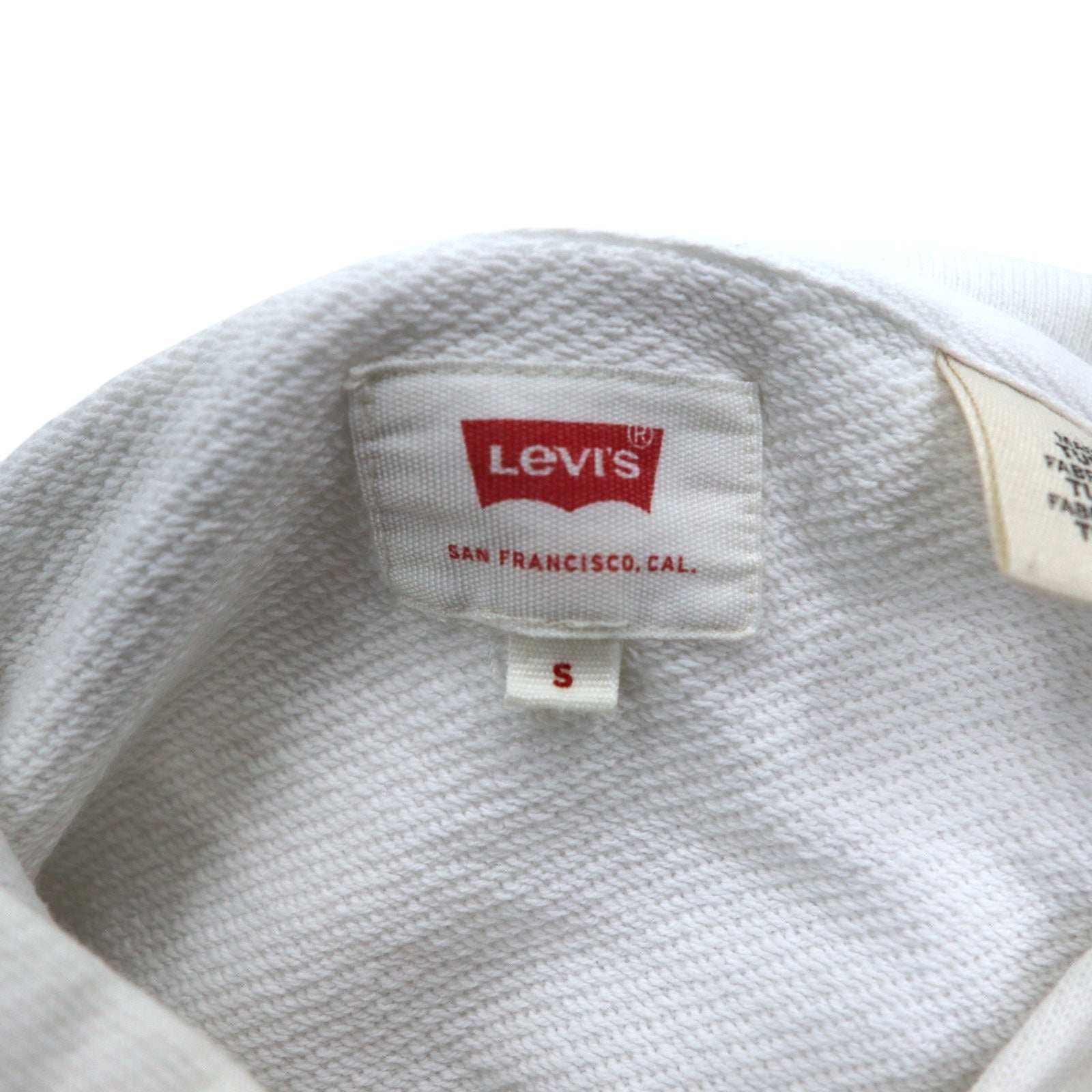 Levi's Logo Hoodie Pullover S Bianco Cotone 19622-0020 Prodotto in Turchia