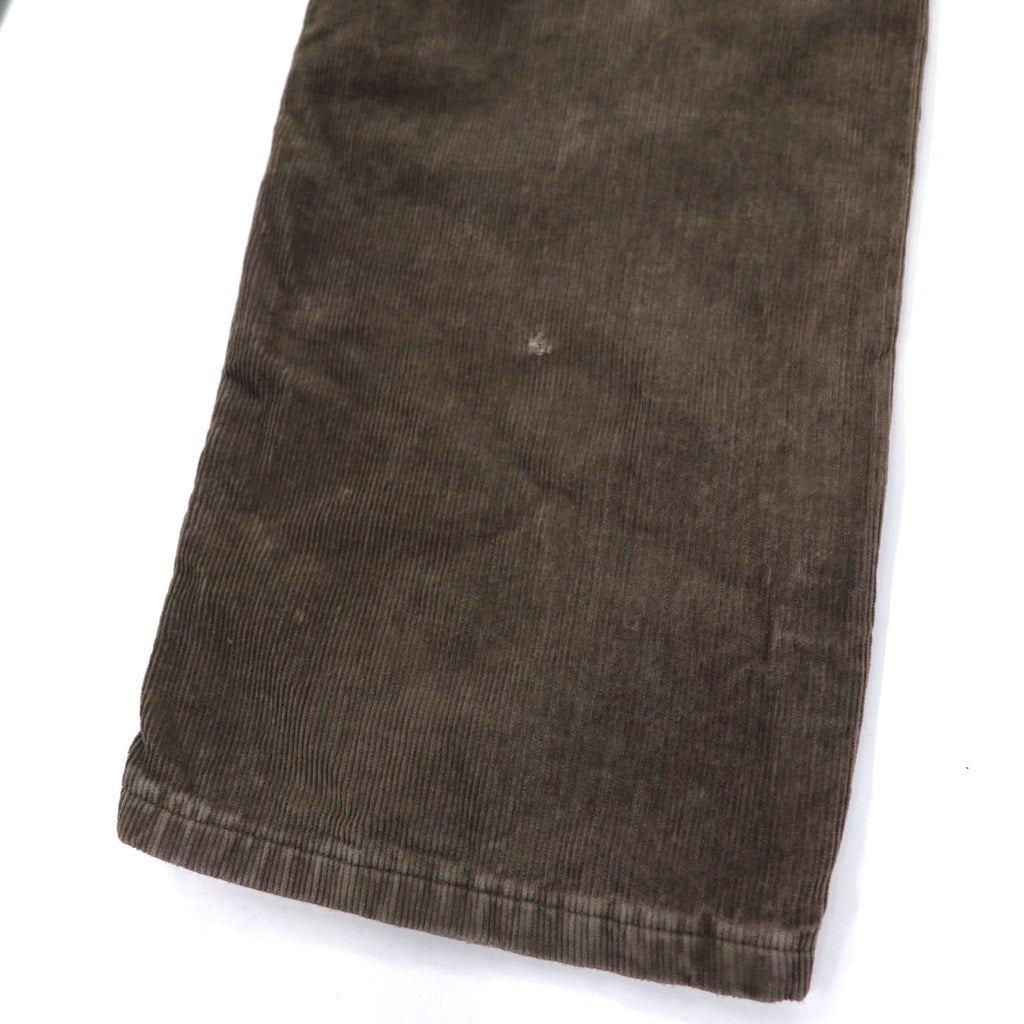 Levi's Euro Levis 751 Pantaloni in Velluto a Coste 32 Grigio Cotone Chiusura Lampo 751-8415 Made in Turchia