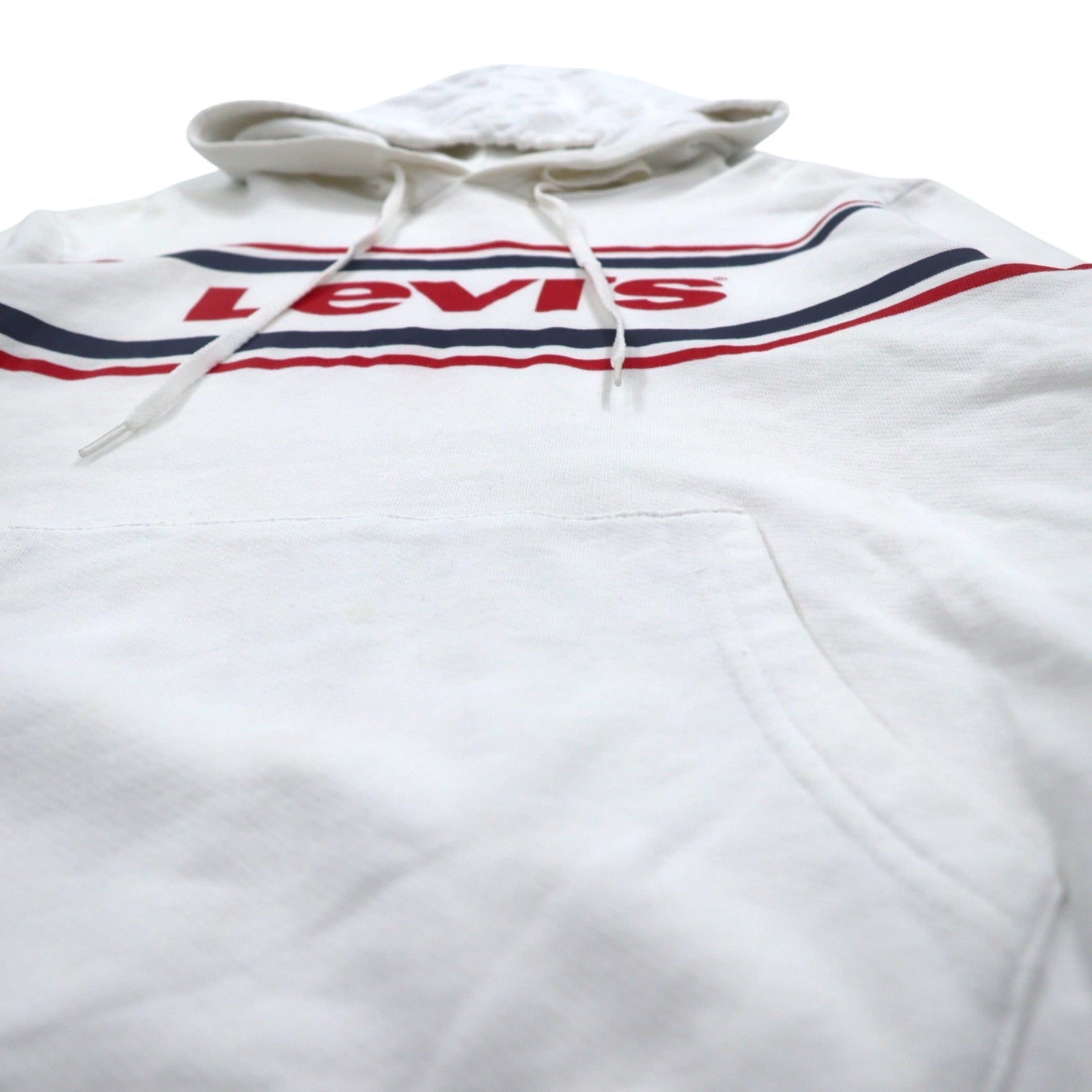 Levi's Logo Hoodie Pullover S Bianco Cotone 19622-0020 Prodotto in Turchia