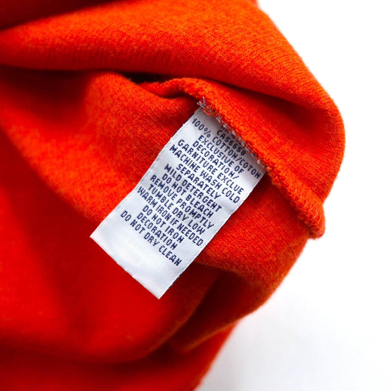 POLO RALPH LAUREN Felpa girocollo con mezza zip taglia grande 2XL arancione cotone con ricamo piccolo pony