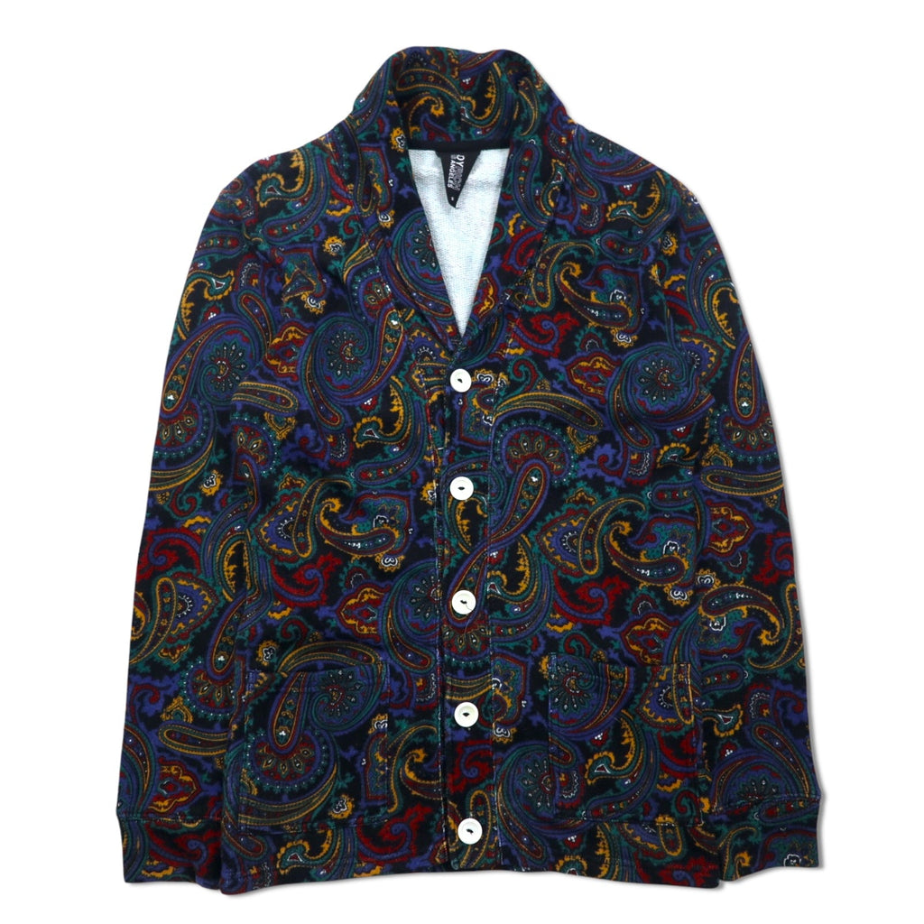 JOYRICH ペイズリー スウェット カーディガン ショールカラー ジャケット S  マルチカラー 総柄 コットン