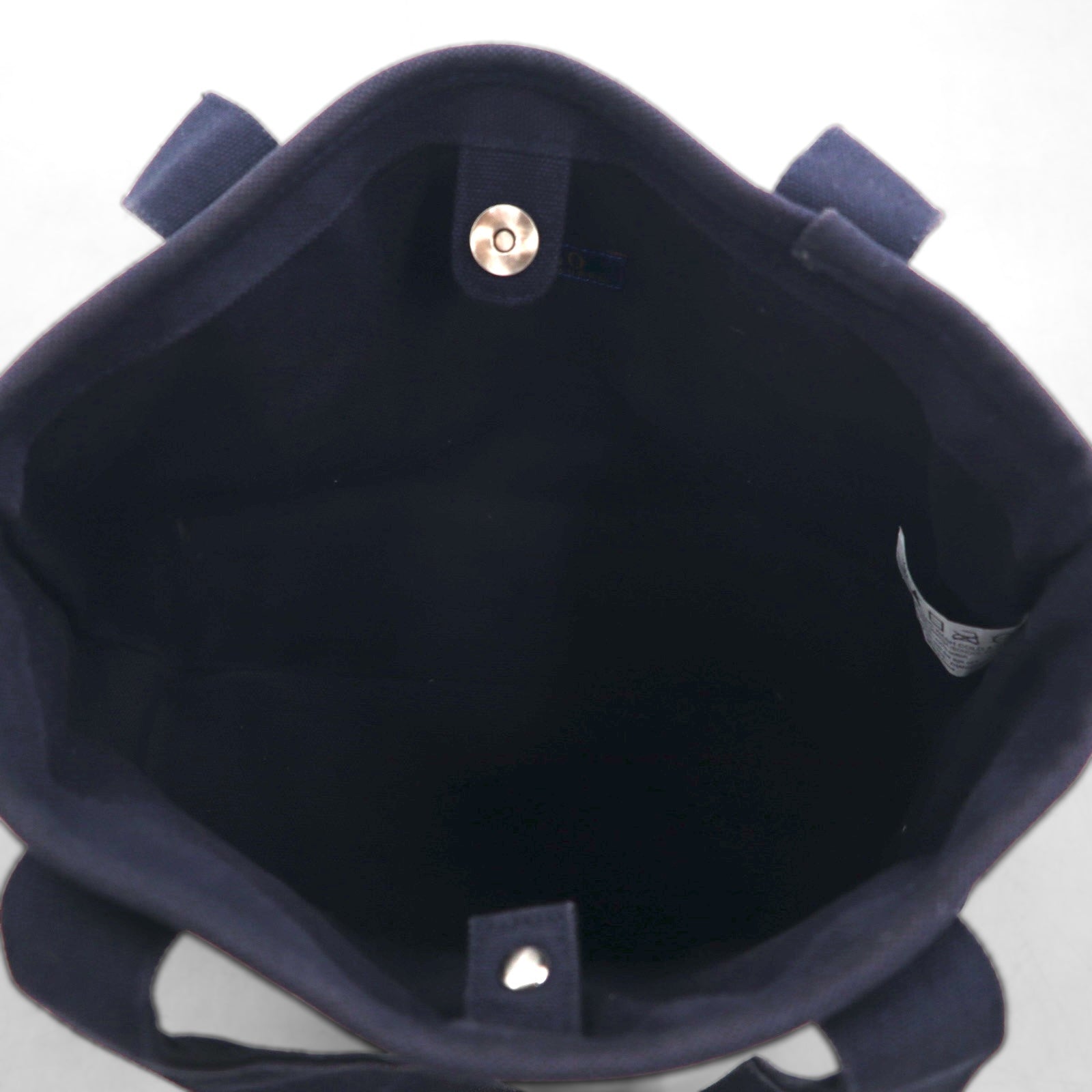POLO RALPH LAUREN Borsa tote in tela blu navy con ricamo Big Pony