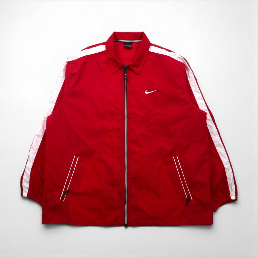 NIKE 90年代 ナイロンジャケット トラック ジャージ XL レッド ナイロン 黒タグ