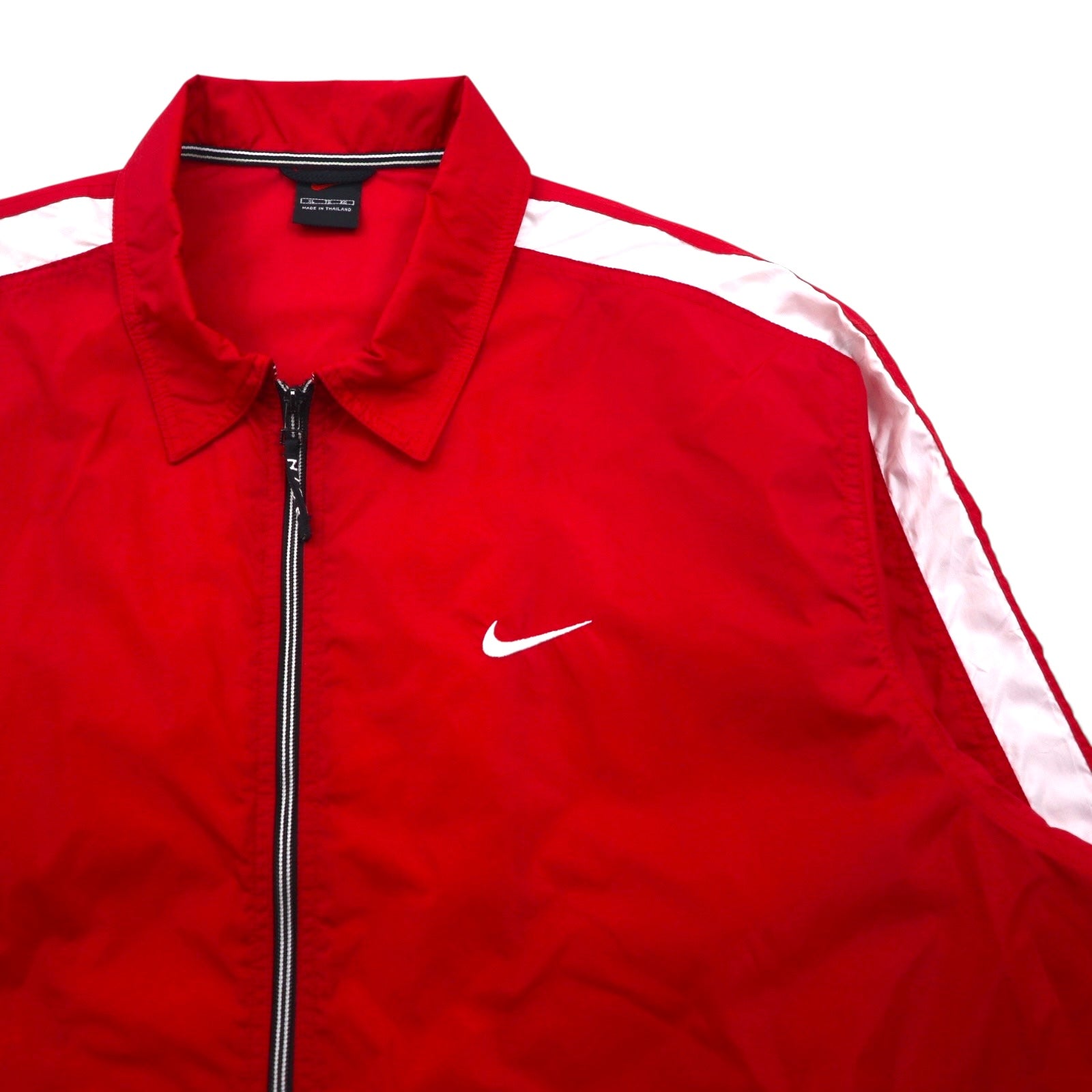NIKE 90年代 ナイロンジャケット トラック ジャージ XL レッド ナイロン 黒タグ