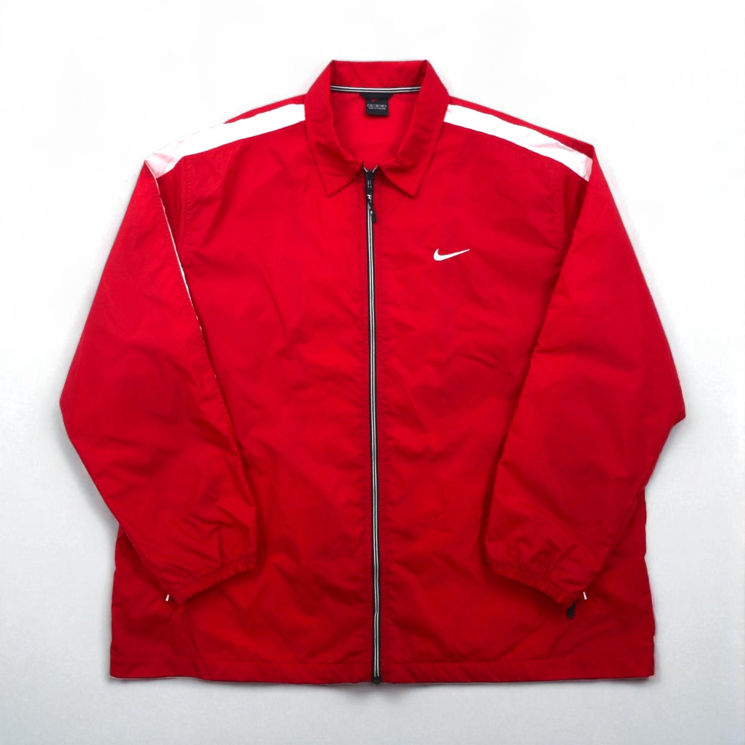 NIKE 90年代 ナイロンジャケット トラック ジャージ XL レッド ナイロン 黒タグ