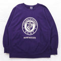 MV SPORT anni '90 Reverse Weave PRO-WEAVE Stampa College Felpa XL Viola Interno Felpato DOWNSTATE