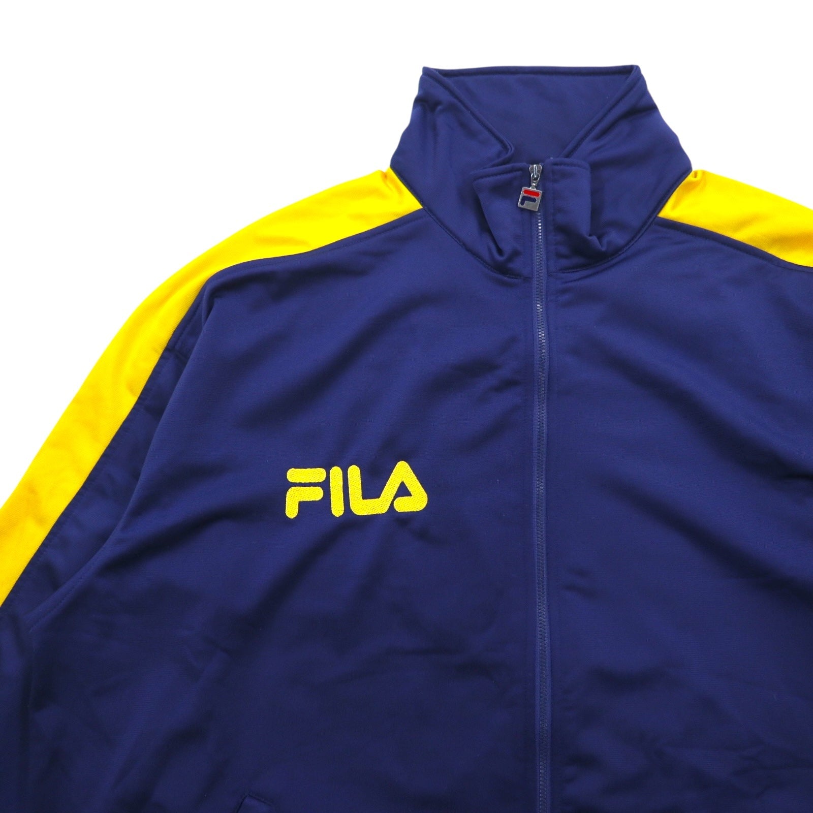 FILA Tuta sportiva anni '90, giacca sportiva, XXL, blu navy, poliestere, logo ricamato