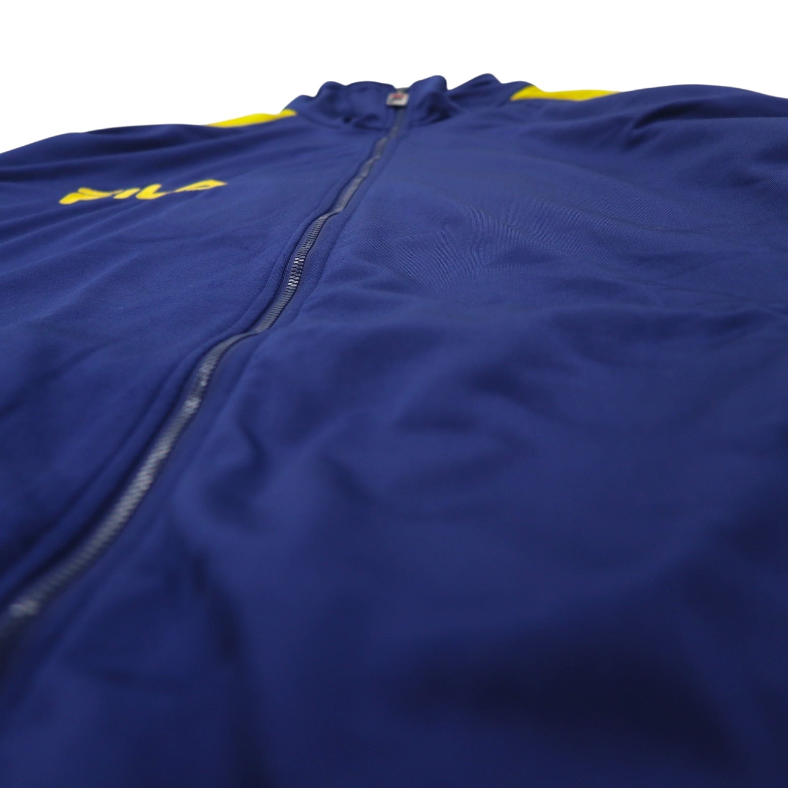 FILA Tuta sportiva anni '90, giacca sportiva, XXL, blu navy, poliestere, logo ricamato
