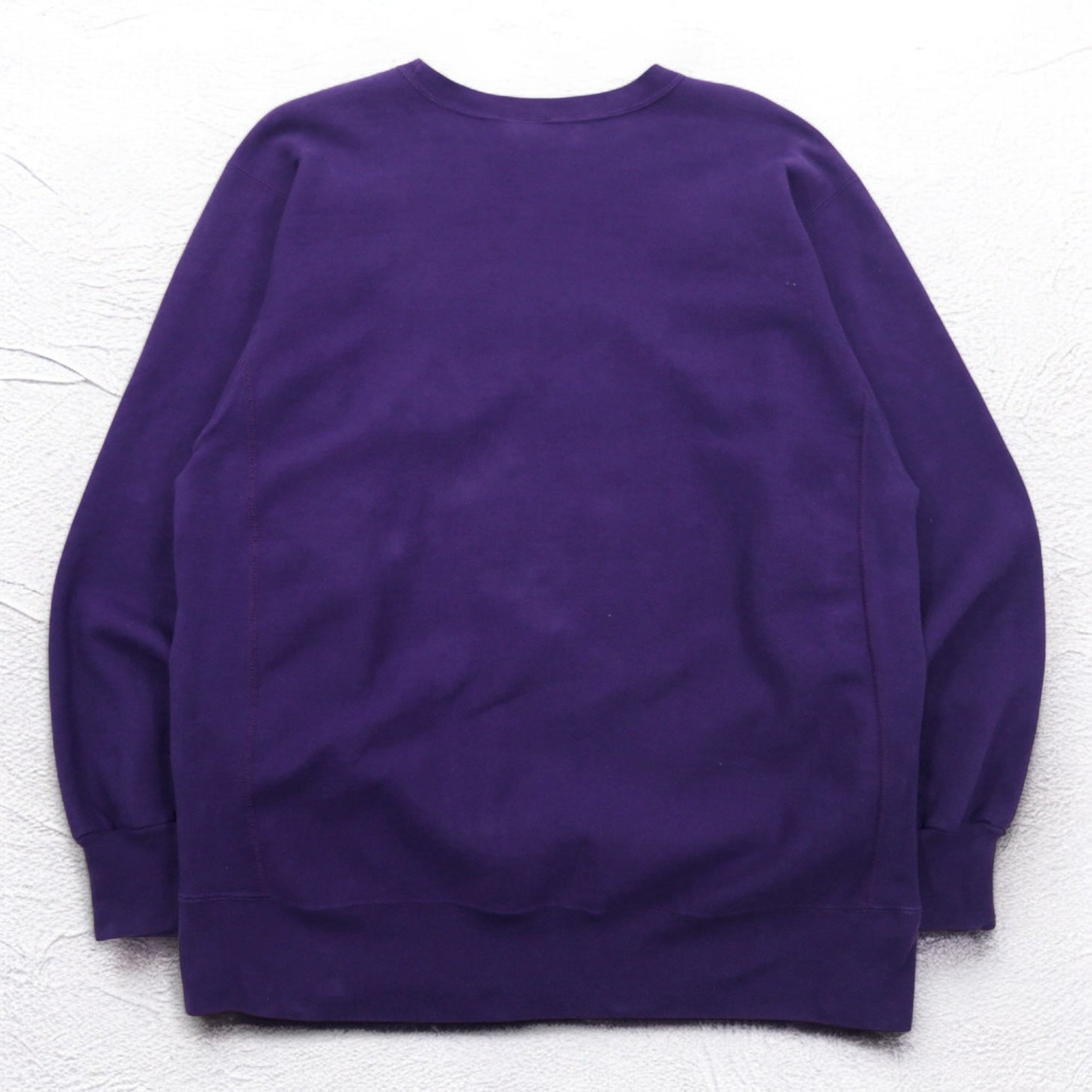 MV SPORT anni '90 Reverse Weave PRO-WEAVE Stampa College Felpa XL Viola Interno Felpato DOWNSTATE