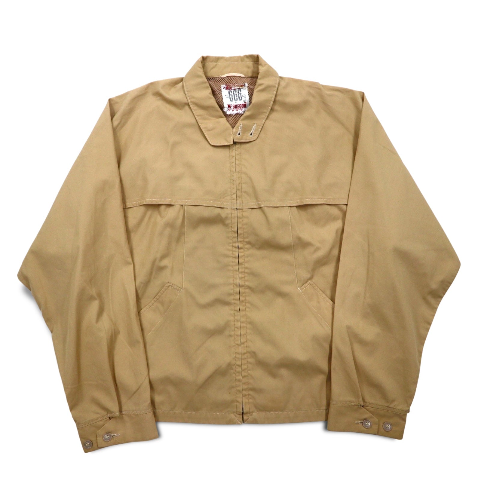 Anni '60 666 TOP OF THE SIX'S by McGREGOR Giubbotto Harrington Drizzler M Beige Fodera in rete