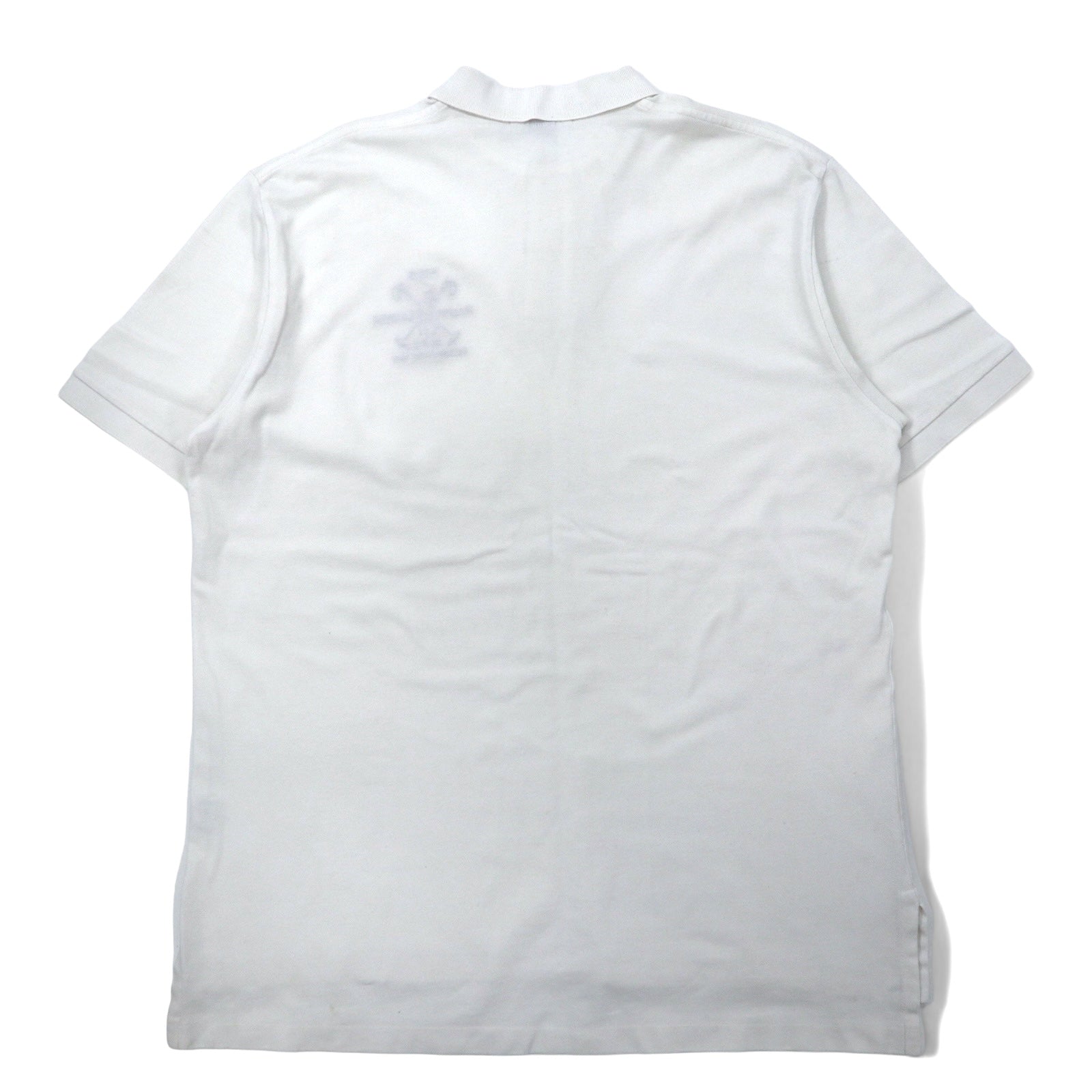 Polo by Ralph Lauren Polo anni '90 XL bianco cotone piquet ricamo pony Perù