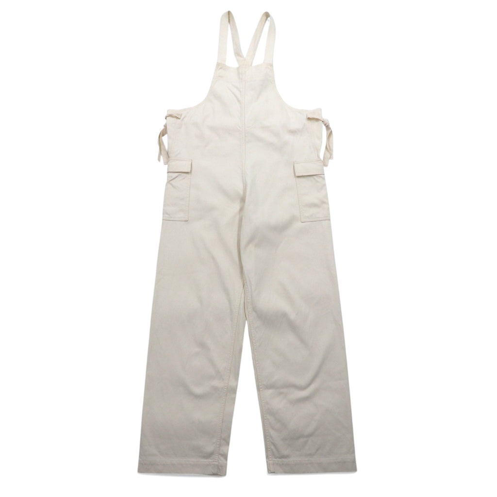 salopette inutilizzata M bianca naturale cotone made in Japan UW0909