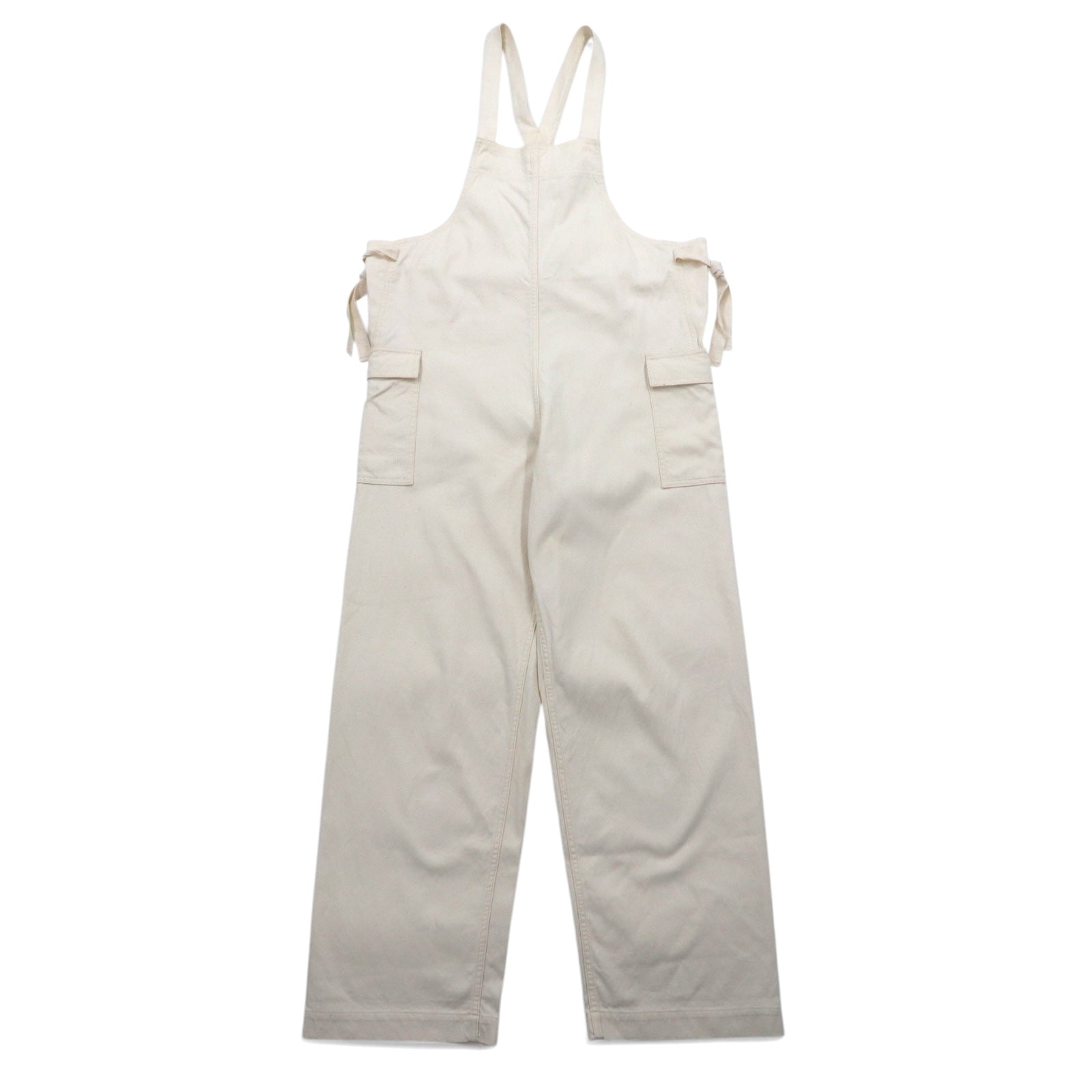 salopette inutilizzata M bianca naturale cotone made in Japan UW0909