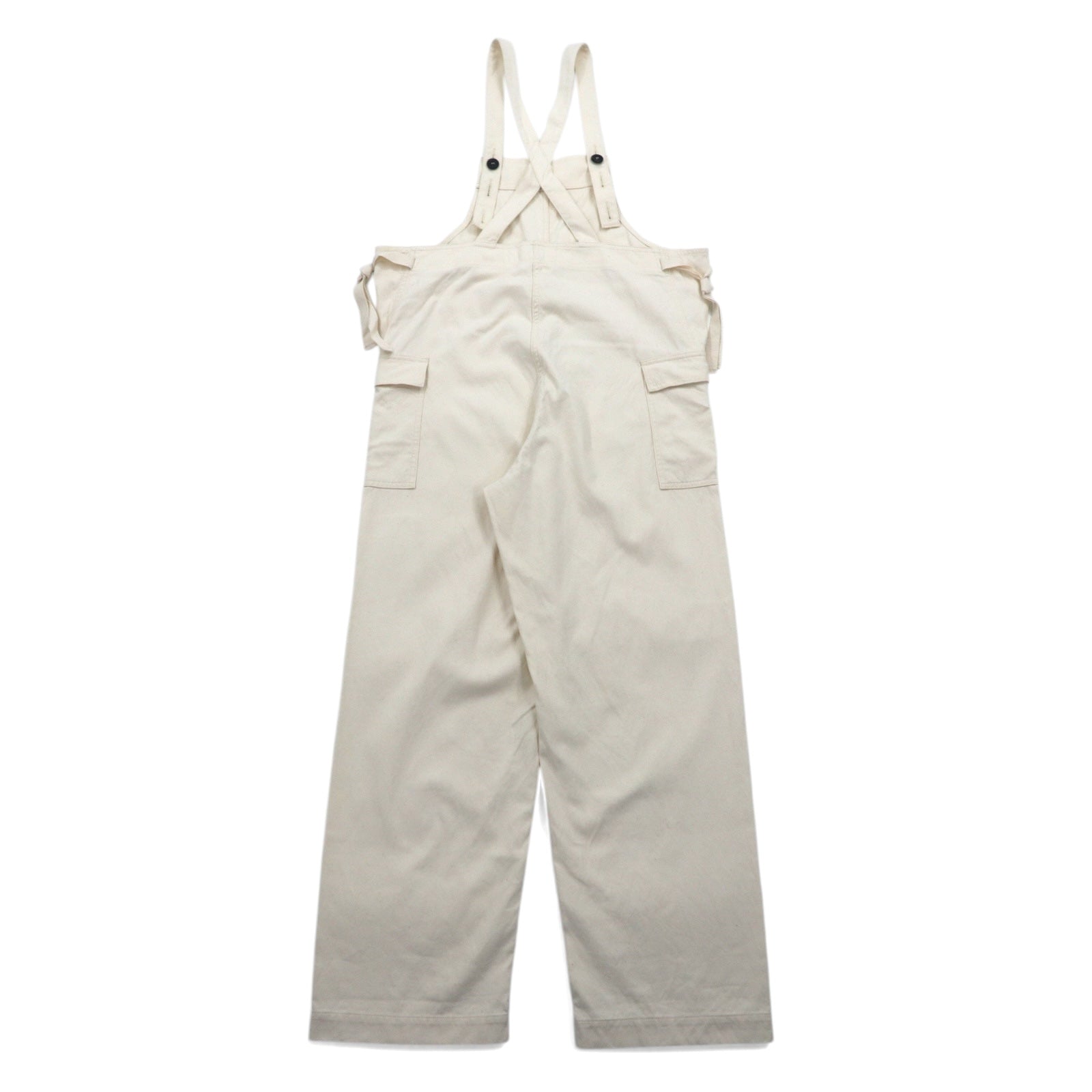 salopette inutilizzata M bianca naturale cotone made in Japan UW0909