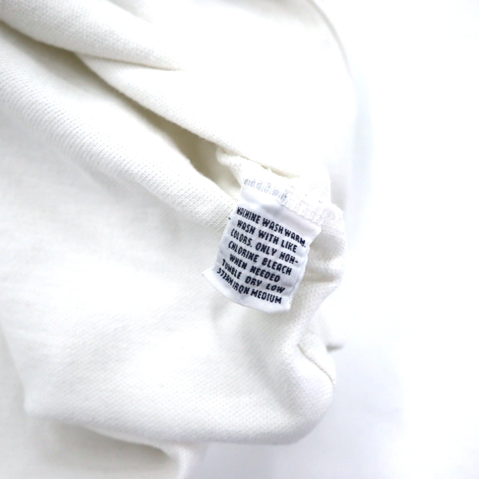 Polo by Ralph Lauren Polo anni '90 XL bianco cotone piquet ricamo pony Perù
