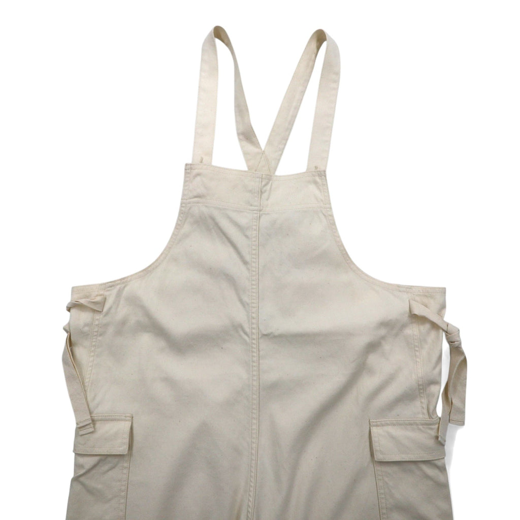 salopette inutilizzata M bianca naturale cotone made in Japan UW0909