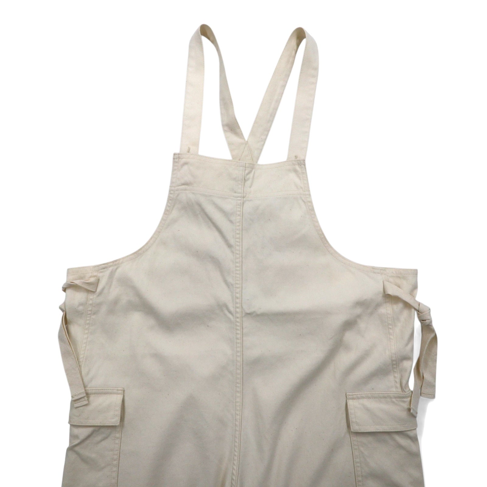 salopette inutilizzata M bianca naturale cotone made in Japan UW0909