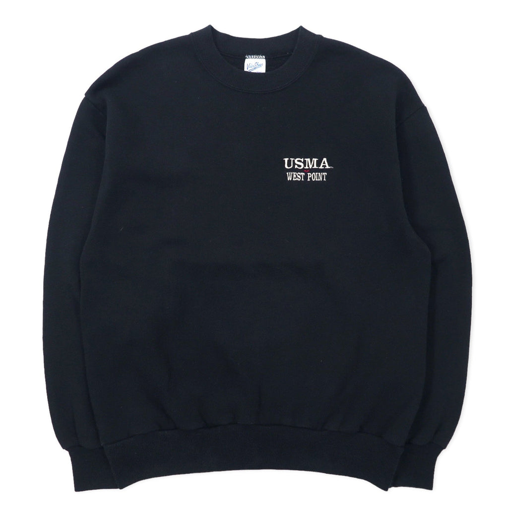 Velva Sheen Prodotto negli USA anni '90 USMA Felpa M Nera Cotone