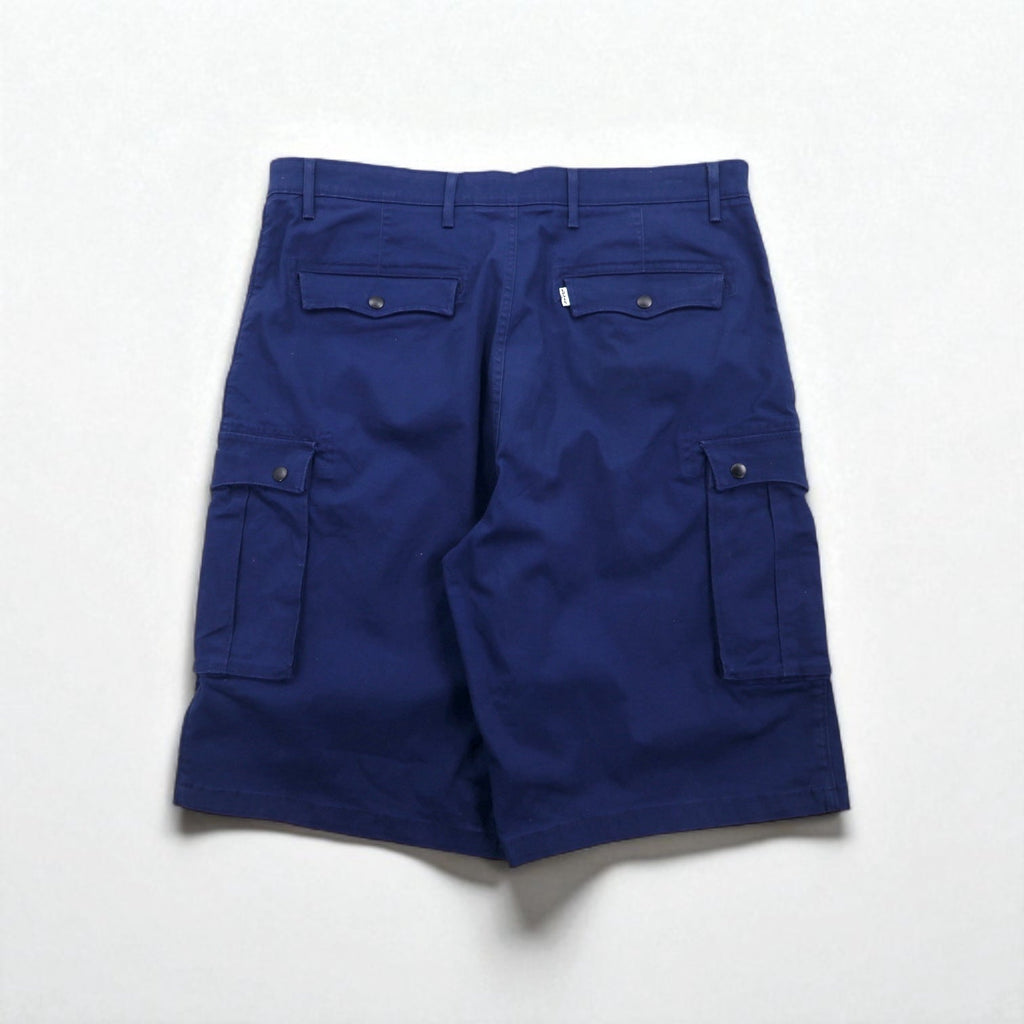 Levi's バギー ショート カーゴパンツ ハーフパンツ XL ネイビー コットン