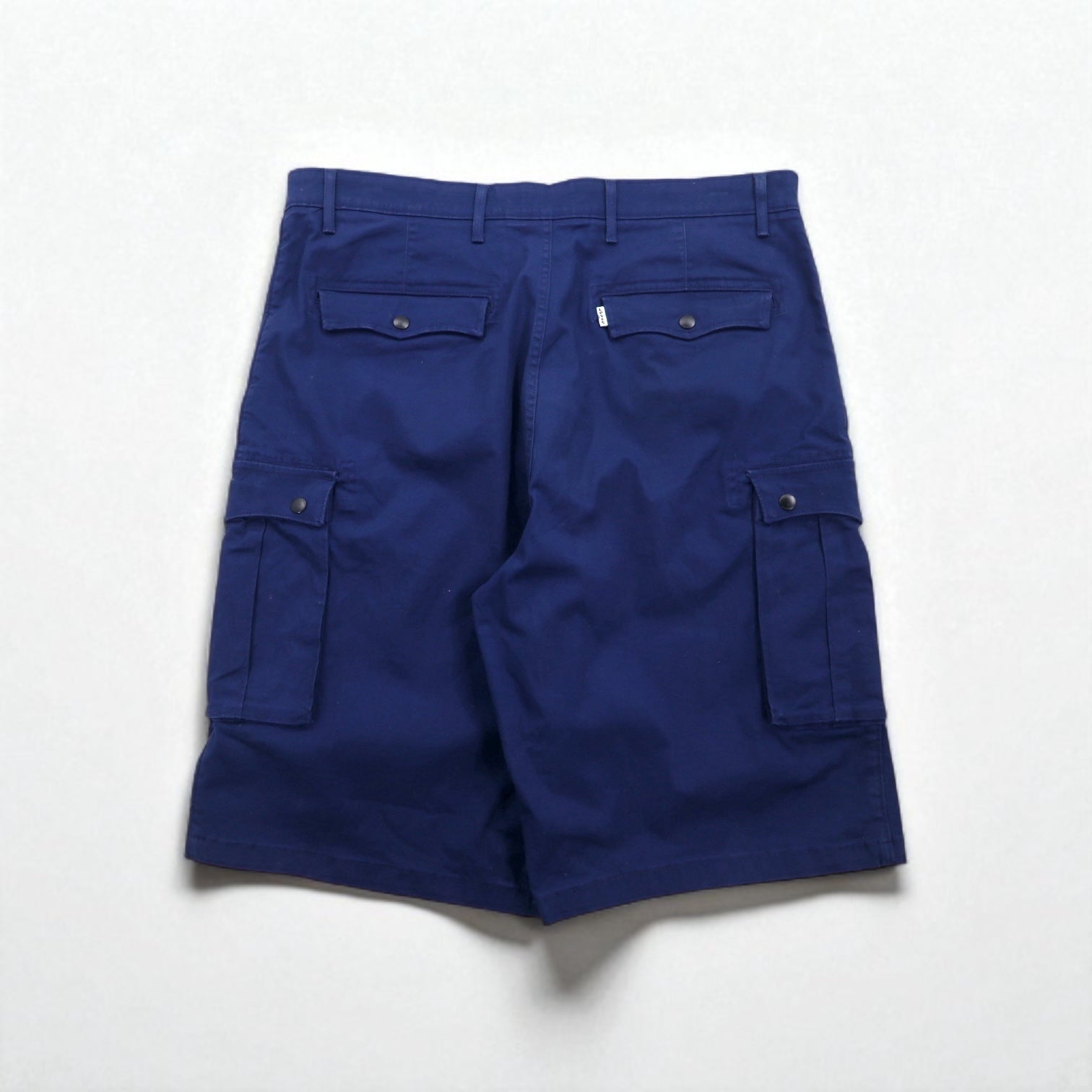 Levi's Pantaloncini Cargo Larghi Corti, taglia XL, Blu Scuro, Cotone