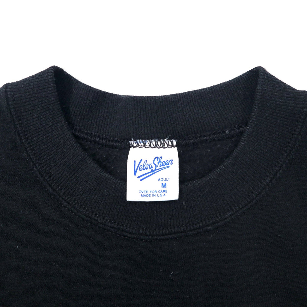 Velva Sheen Prodotto negli USA anni '90 USMA Felpa M Nera Cotone